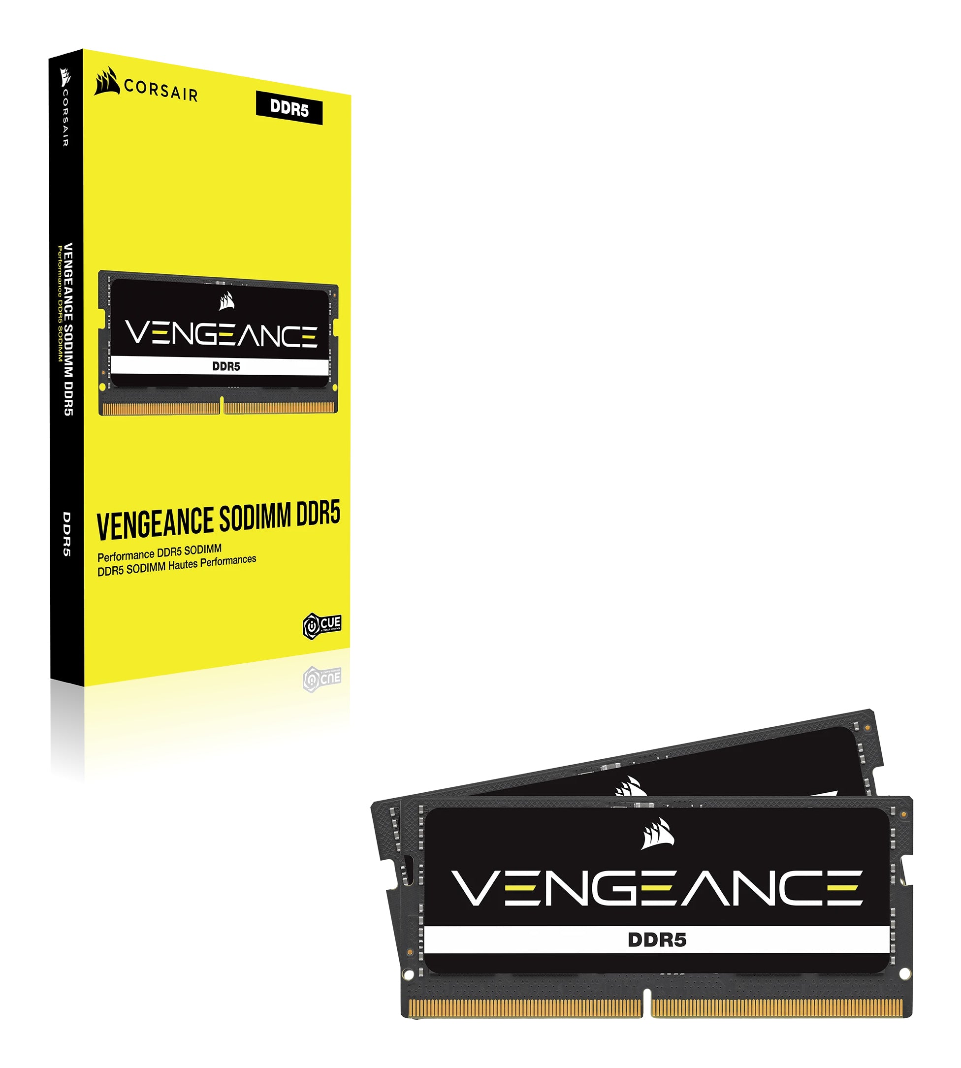 Memorie Notebook Corsair SODIMM, DDR5, 32GB, 5600MHz, C48, Negru, Vengeance "CMSX32GX5M1A5600C48"