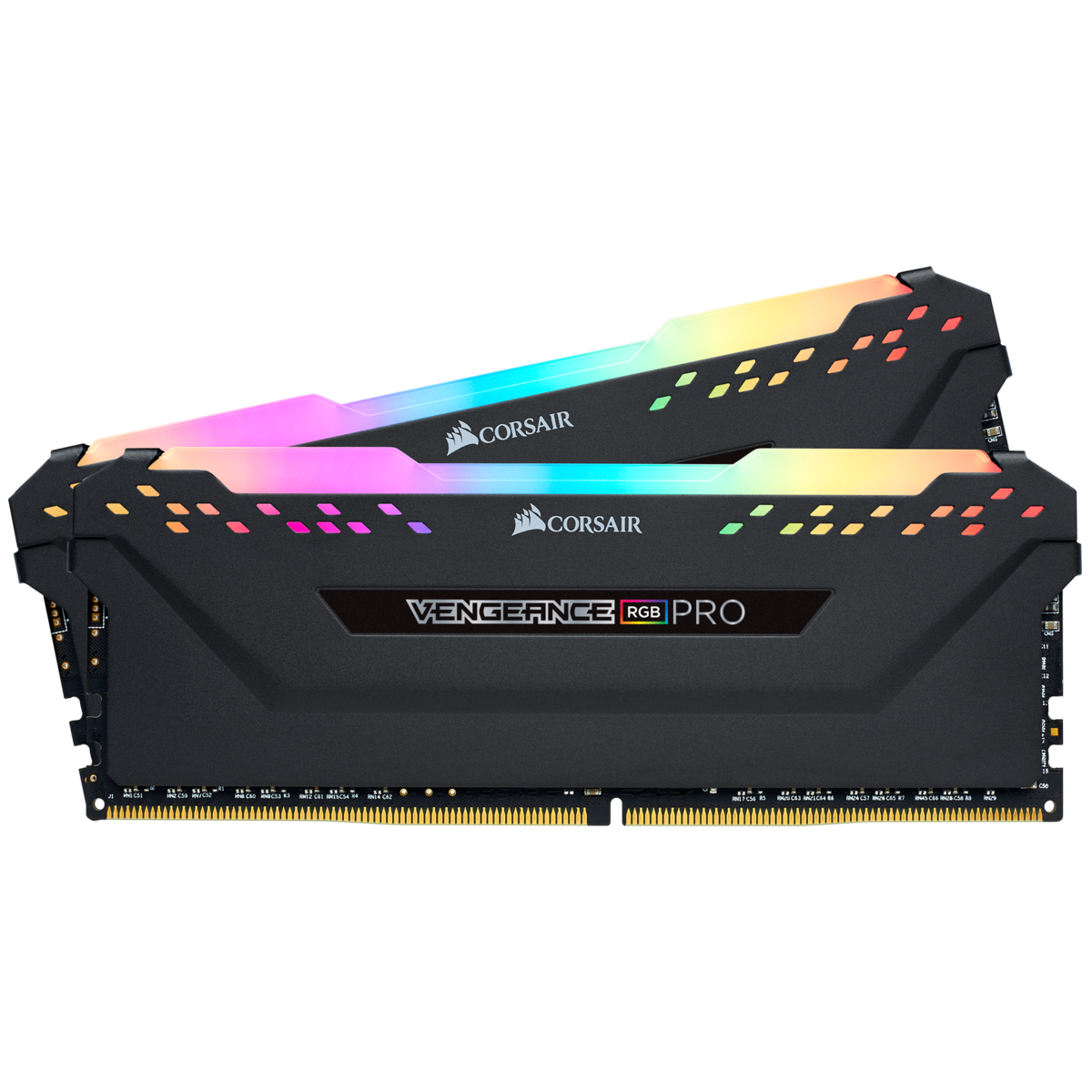 Memorie DDR Corsair DDR4 16 GB, frecventa 3200 MHz, 8 GB x 2 module, radiator, iluminare RGB, "CMW16GX4M2Z3200C16"