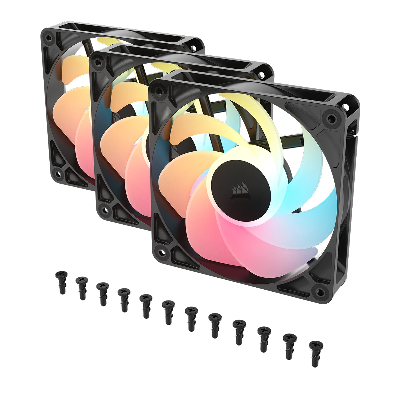 Ventilator Corsair RS Series RS120 Reverse ARGB, 3x 120mm, Negru "CO-9050196-WW"