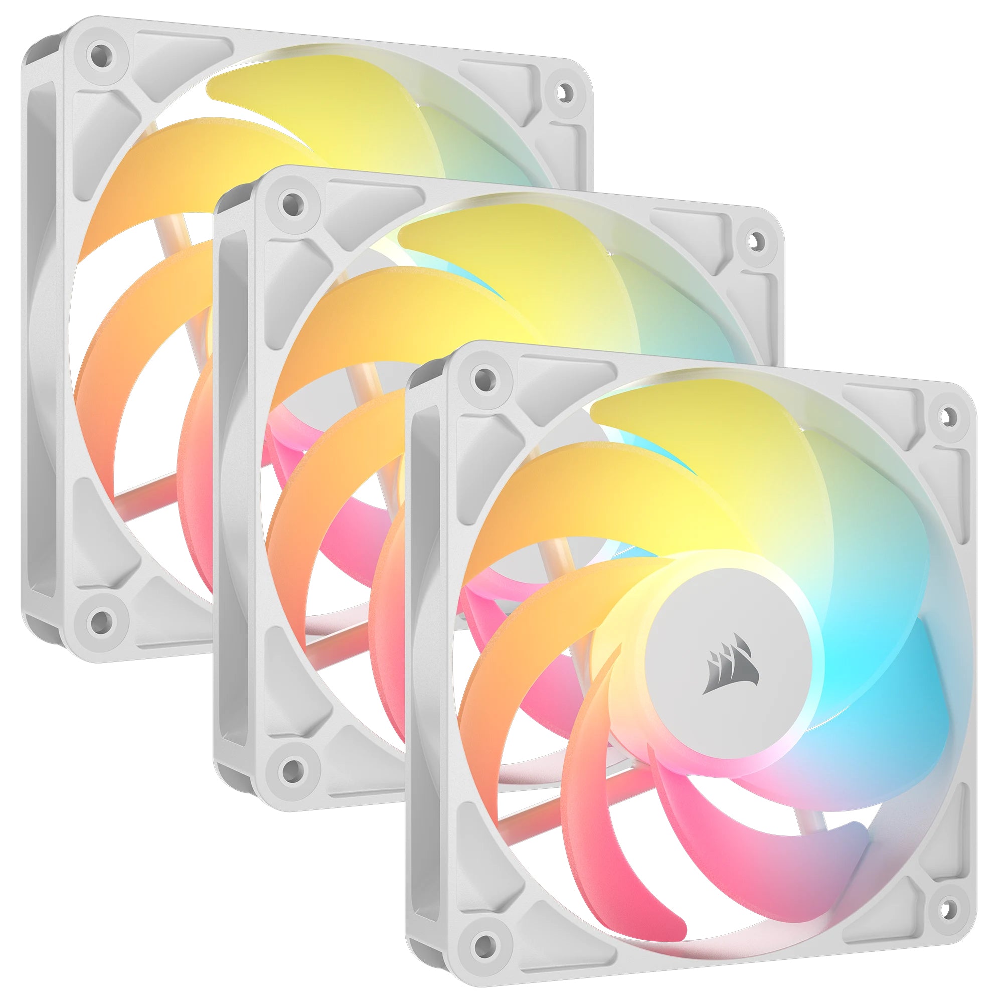 Ventilator Corsair RS Series RS120 Reverse ARGB, 3x 120mm, Alb "CO-9050197-WW"