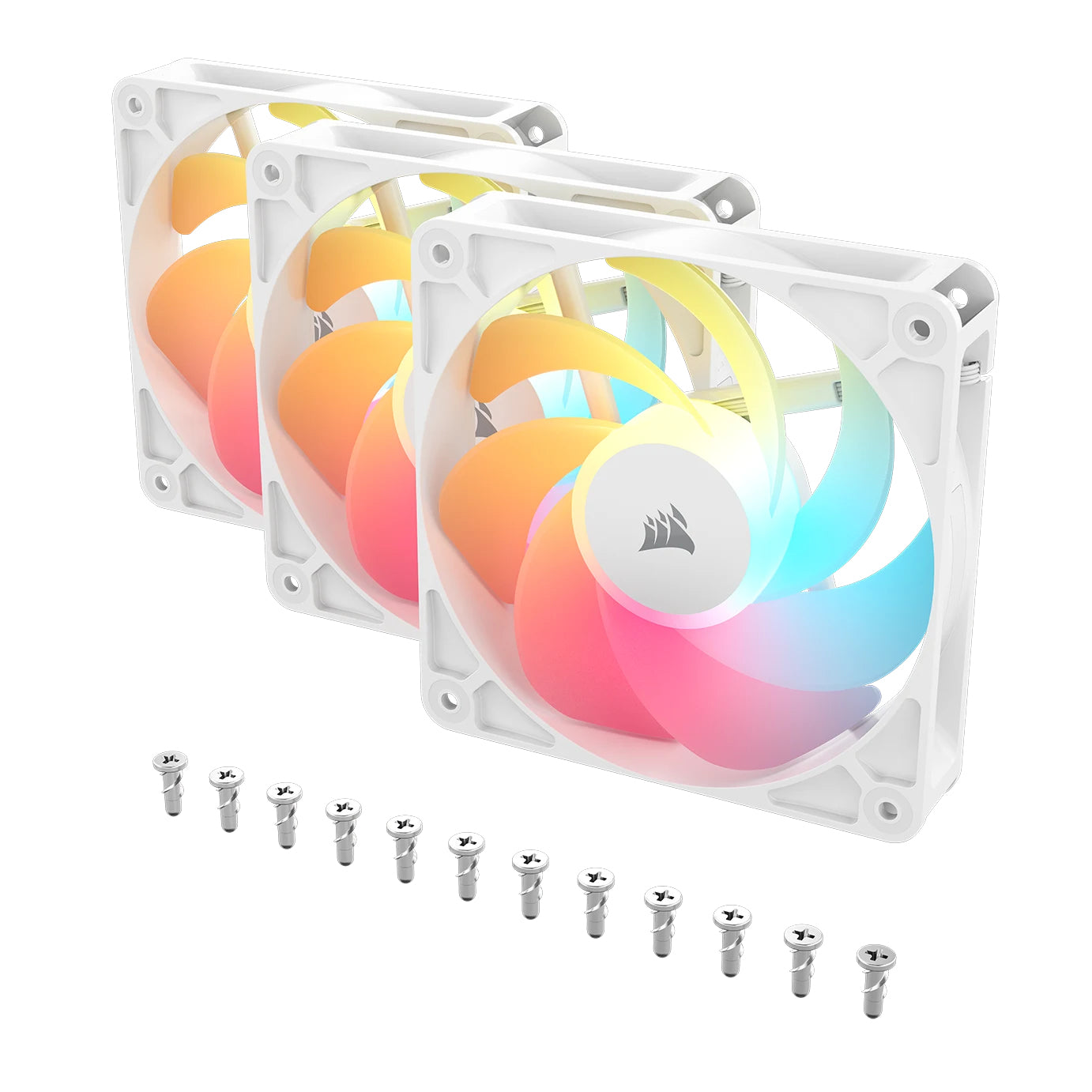 Ventilator Corsair RS Series RS120 Reverse ARGB, 3x 120mm, Alb "CO-9050197-WW"