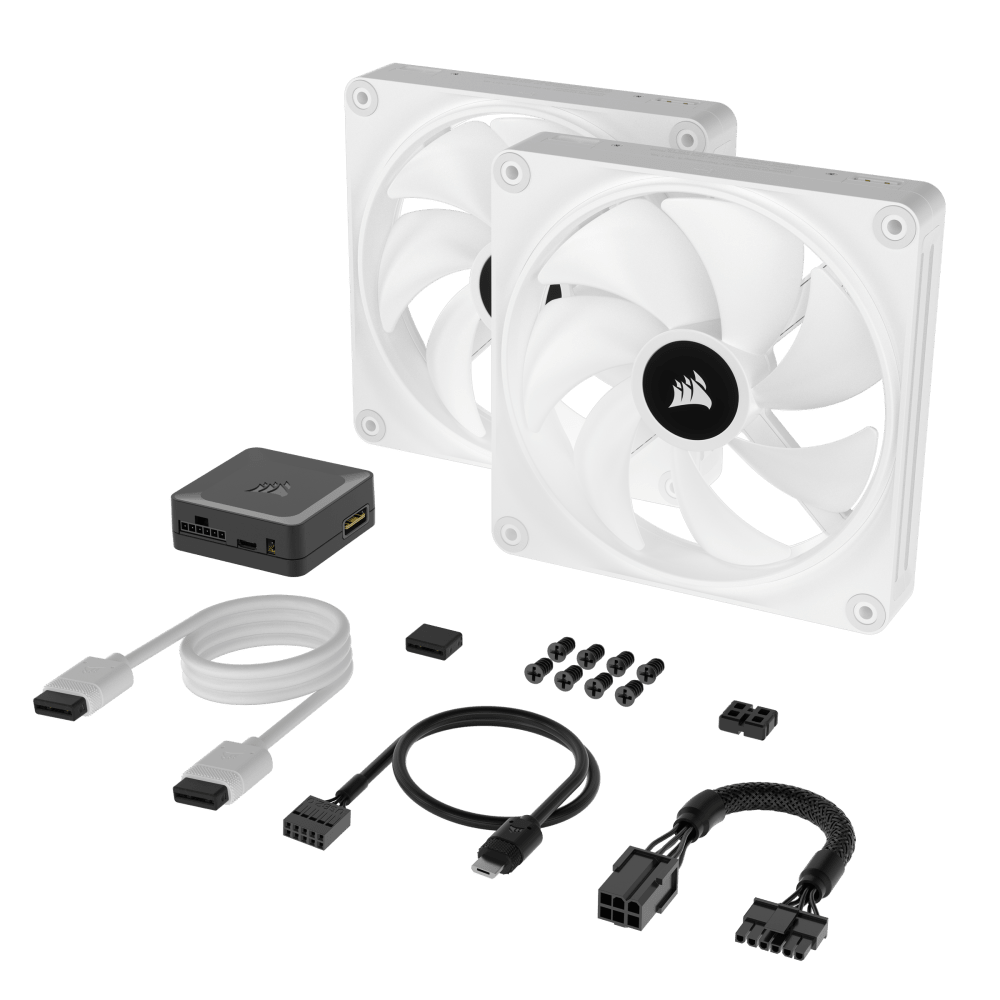 SET 2 ventilatoare Corsair, 140 mm 2000 rpm, LED RGB, "CO-9051008-WW"