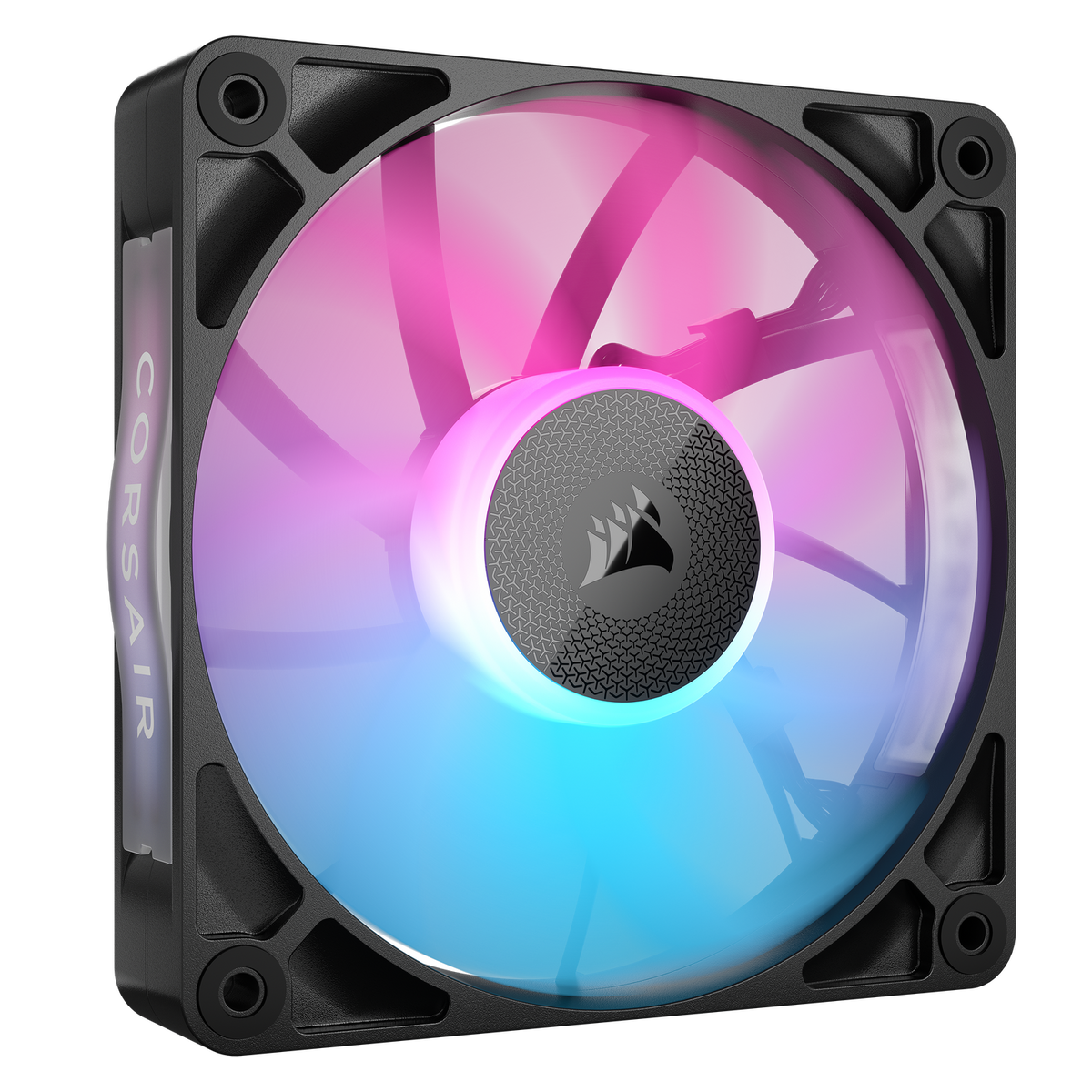 VENTILATOR Corsair iCUE LINK RX120 1x120mm RGB NEGRU, 0.400-2100 RPM +/- 10%, 10.5-74.2 CFM, Presiune Statica: 0.12-4.38