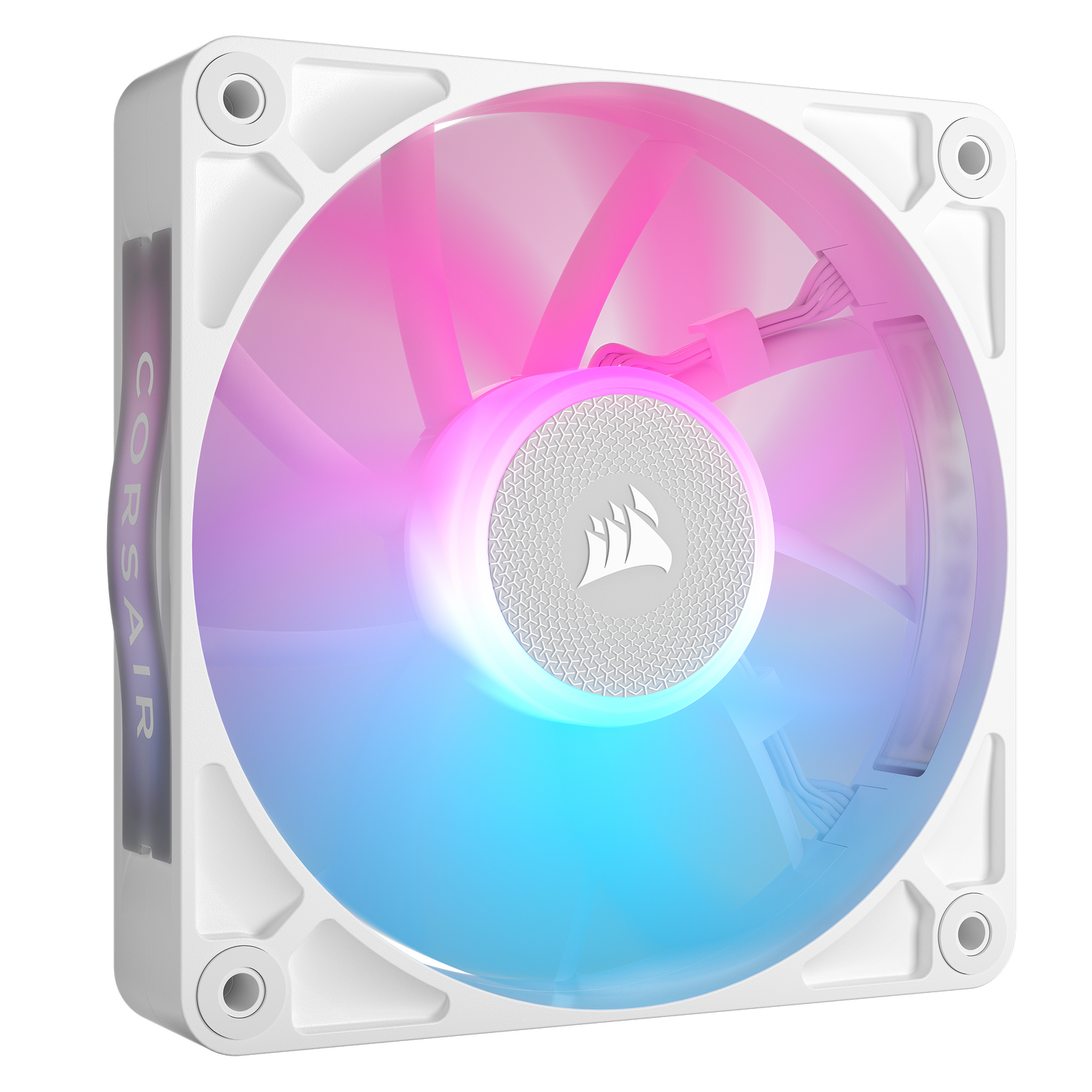 VENTILATOR Corsair iCUE LINK RX120 RGB ALB, viteza 0.400-2100 RPM +/- 10%, 10.5-74.2 CFM, Presiune Statica: 0.12-4.38 mm-H2O, 10-36dBA, Prindere magnetica, Lungime cablu 135mm "CO-9051021-WW"