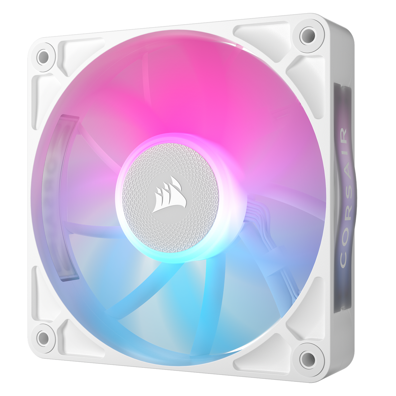 VENTILATOR Corsair iCUE LINK RX120 3x120mm RGB ALB, 0.400-2100 RPM +/- 10%, 10.5-74.2 CFM, Presiune Statica: 0.12-4.38 mm-H2O, 10-36dBA, Prindere magnetica, Lungime cablu 135mm, 600mm "CO-9051022-WW"