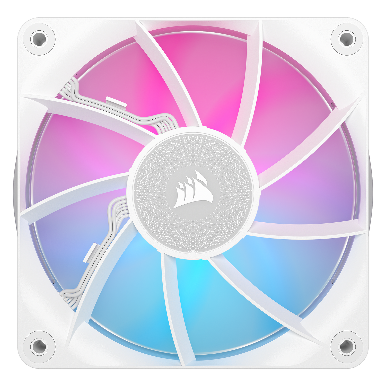 VENTILATOR Corsair iCUE LINK RX120 3x120mm RGB ALB, 0.400-2100 RPM +/- 10%, 10.5-74.2 CFM, Presiune Statica: 0.12-4.38 mm-H2O, 10-36dBA, Prindere magnetica, Lungime cablu 135mm, 600mm "CO-9051022-WW"