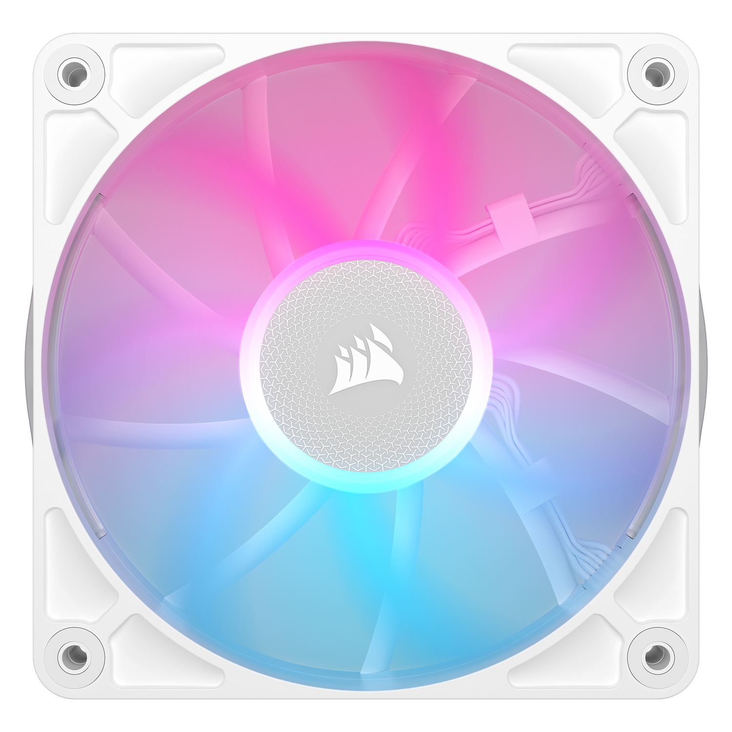 VENTILATOR Corsair iCUE LINK RX120 3x120mm RGB ALB, 0.400-2100 RPM +/- 10%, 10.5-74.2 CFM, Presiune Statica: 0.12-4.38 mm-H2O, 10-36dBA, Prindere magnetica, Lungime cablu 135mm, 600mm "CO-9051022-WW"