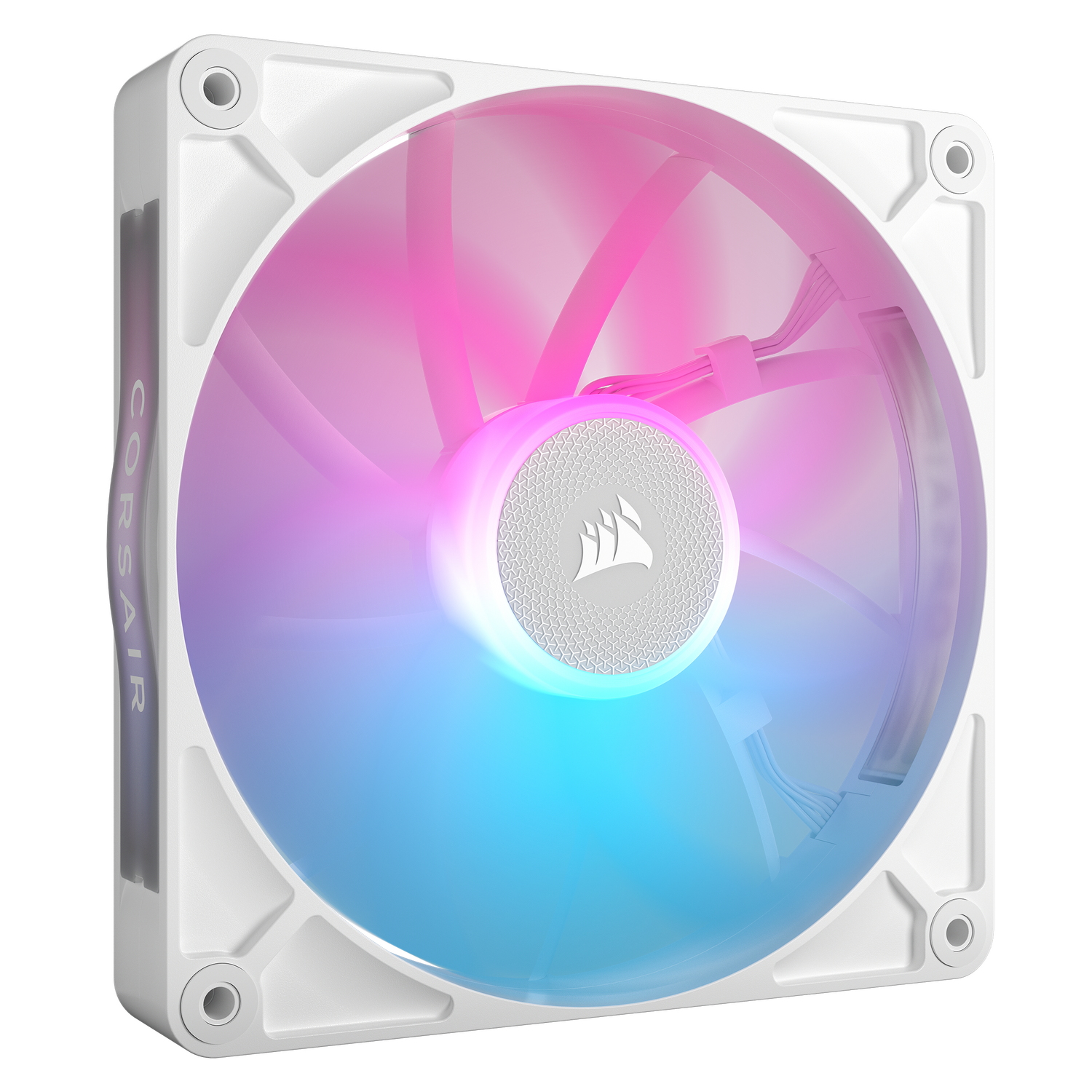 VENTILATOR Corsair iCUE LINK RX140 2x140mm RGB ALB, 0.300-1700 RPM +/- 10%, 18.1-95.7 CFM, Presiune Statica: 0.15-3.79 mm-H2O, 10-36dBA, Prindere magnetica, Lungime cablu 135mm, 600mm "CO-9051024-WW"