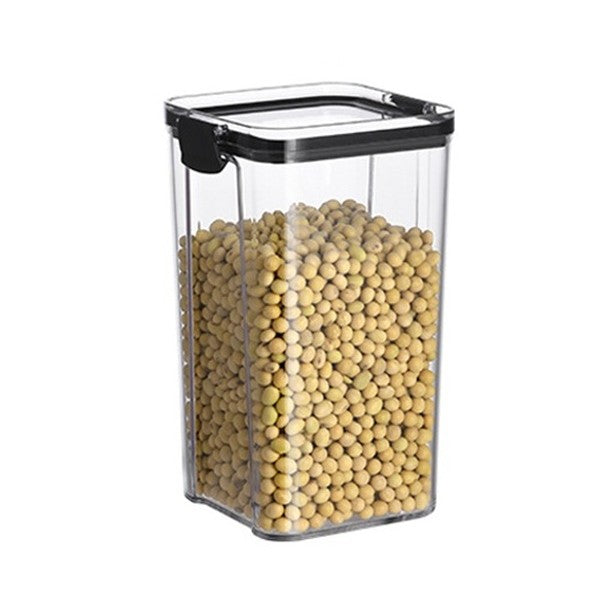 Recipient din Plastic, pentru Alimente/Obiecte, Inchidere Ermetica, 10.2 x 18.5 cm, 1300 ml, Transparent