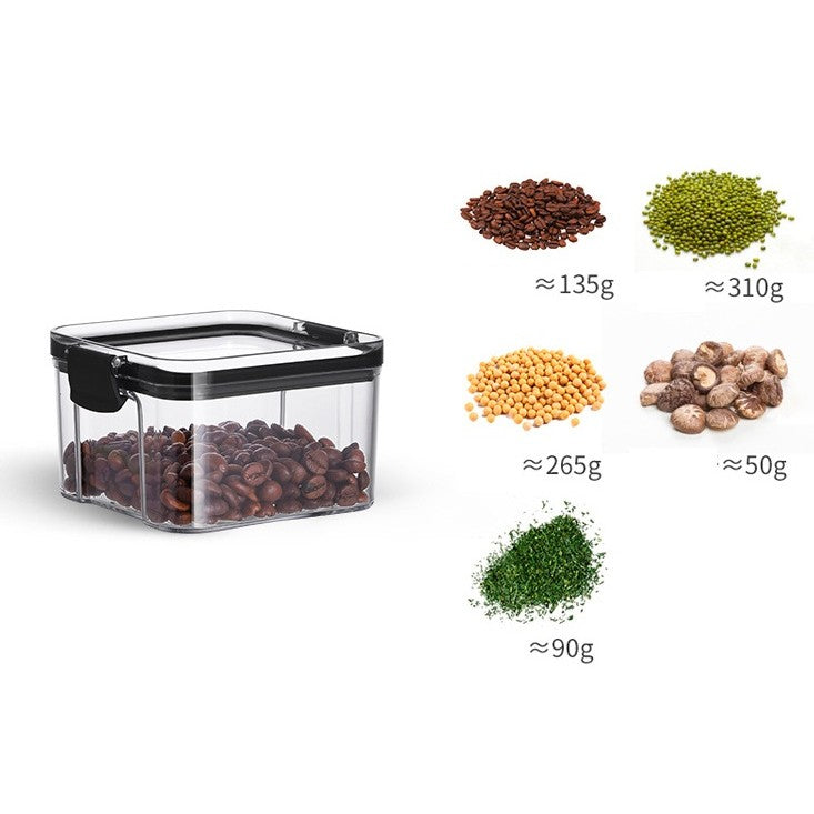 Recipient din Plastic, pentru Alimente/Obiecte, Inchidere Ermetica, 10.2 x 6.6 cm, 460 ml, Transparent