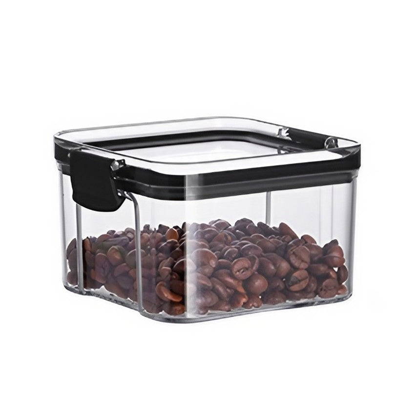 Recipient din Plastic, pentru Alimente/Obiecte, Inchidere Ermetica, 10.2 x 6.6 cm, 460 ml, Transparent
