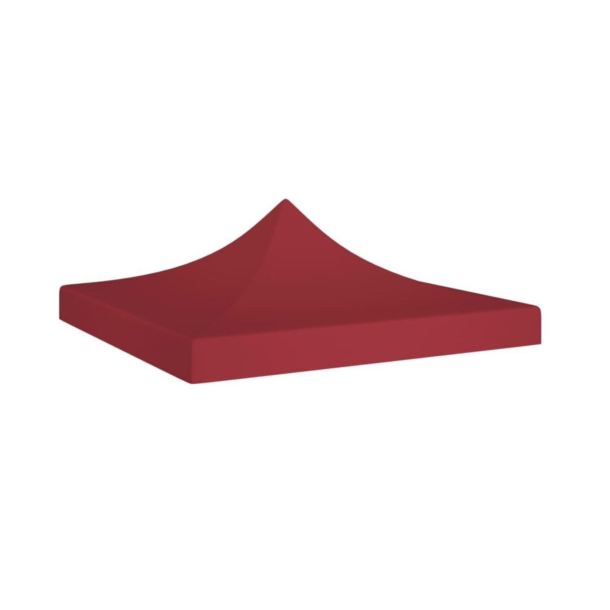 Copertina pentru Pavilion, Acoperis Cort, Pliabil, Copertina Rezistenta 420D, 185 g/m2, Protectie Ideala la Soare si Ploaie, 3 x 3 m, Rosu
