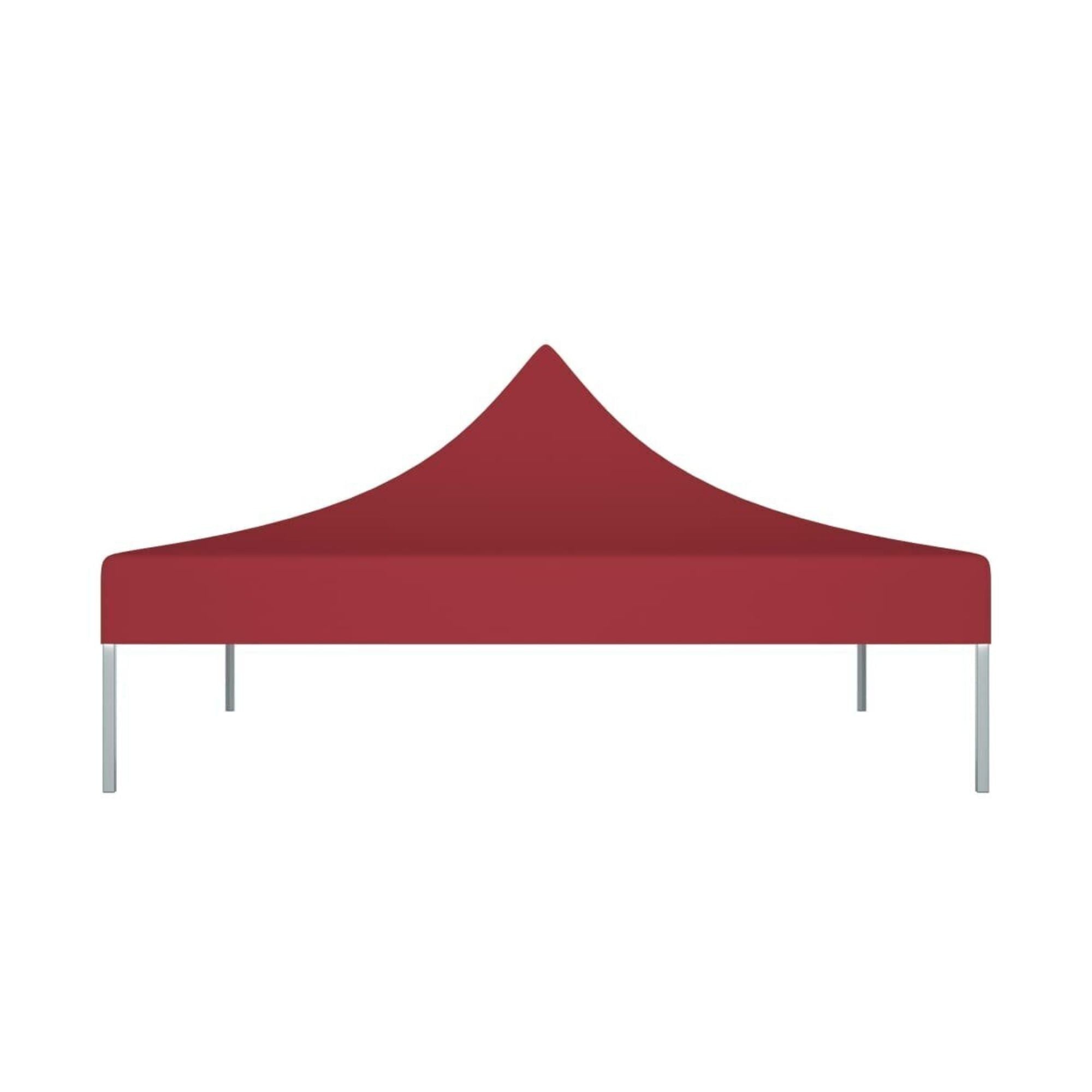 Copertina pentru Pavilion, Acoperis Cort, Pliabil, Copertina Rezistenta 420D, 185 g/m2, Protectie Ideala la Soare si Ploaie, 3 x 3 m, Rosu