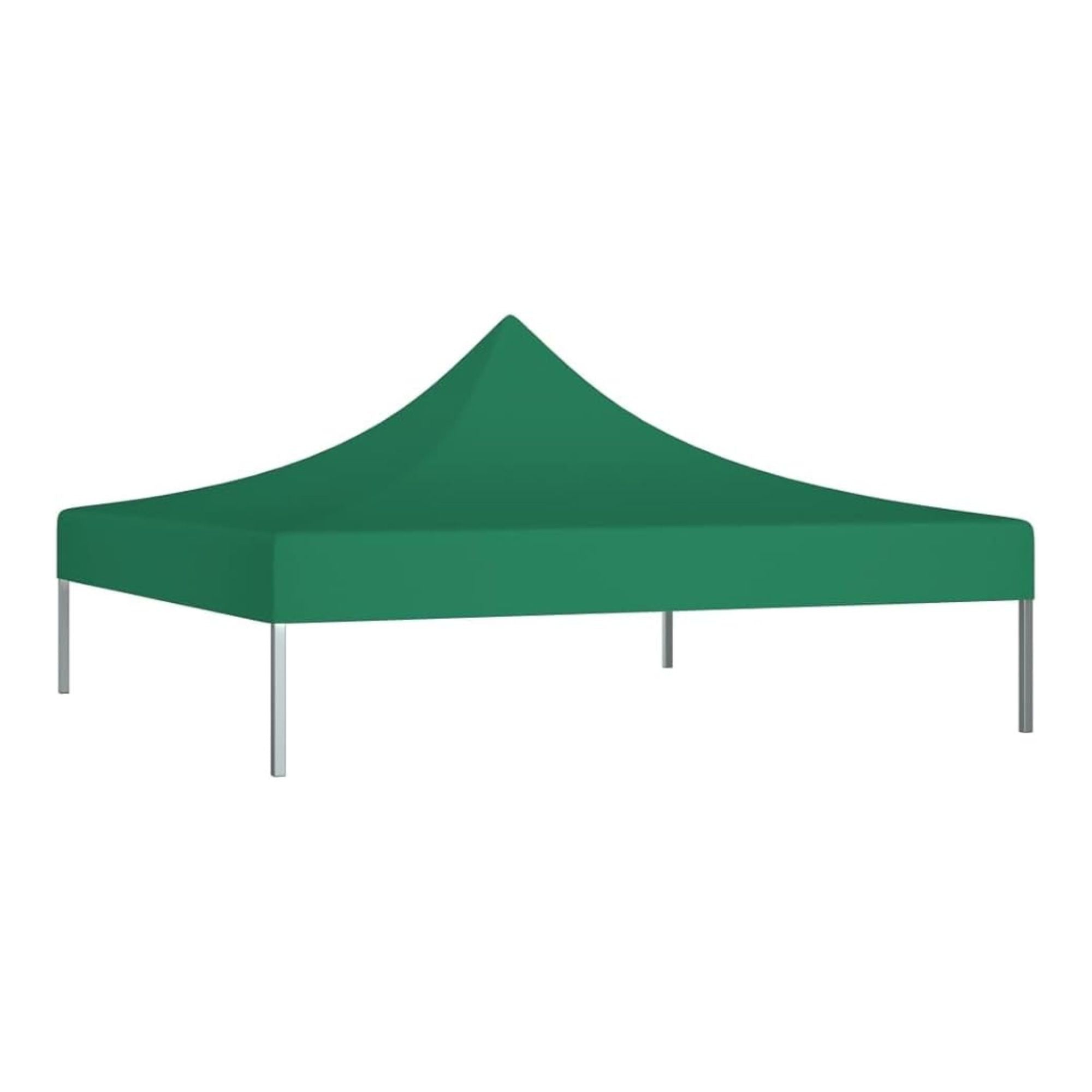 Copertina pentru Pavilion, Acoperis Cort, Pliabil, Copertina Rezistenta 420D, 185 g/m2, Protectie Ideala la Soare si Ploaie, 3 x 3 m, Verde