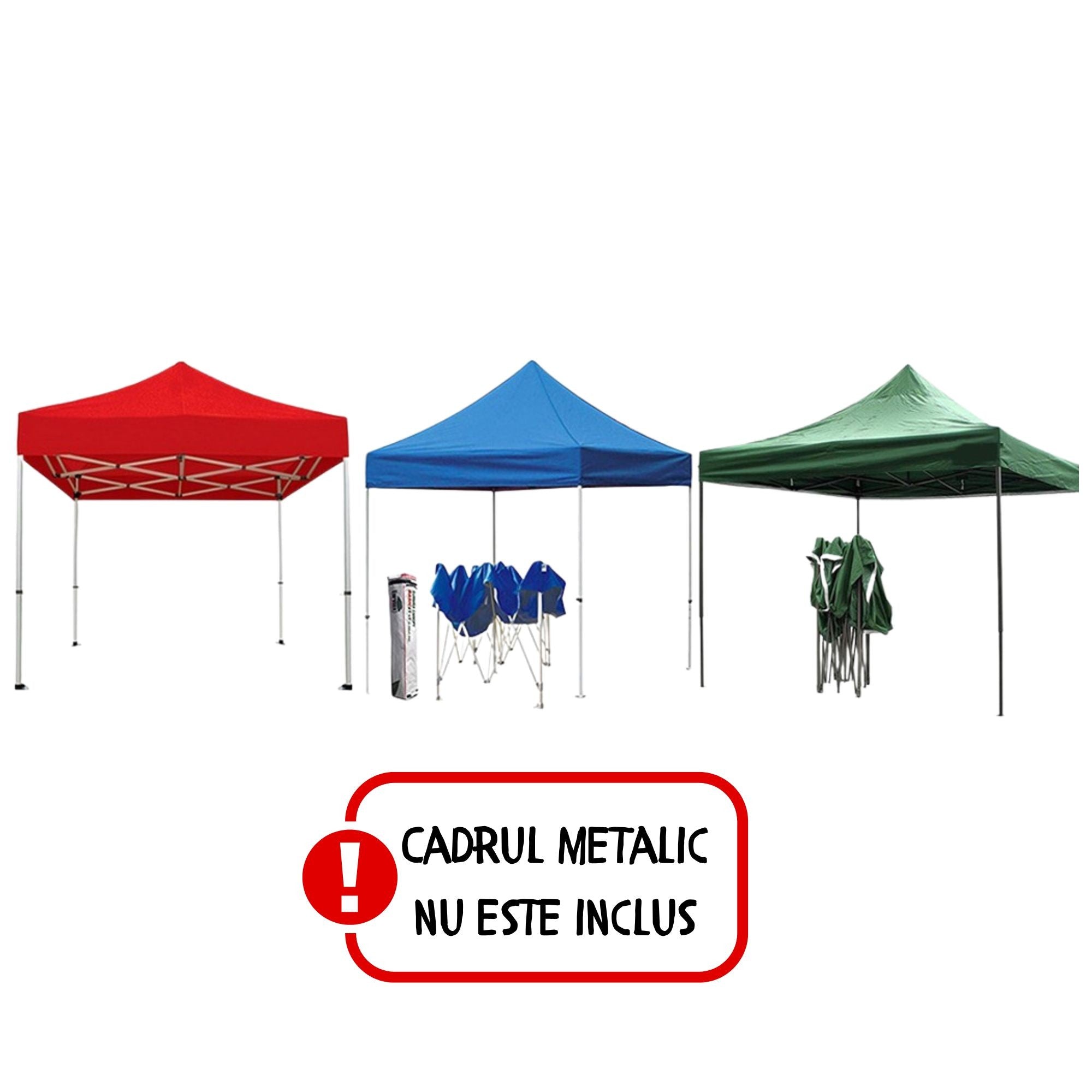 Copertina pentru Pavilion, Acoperis Cort, Pliabil, Copertina Rezistenta 420D, 280 g/m2, Protectie Ideala la Soare si Ploaie, 3 x 3 m, Verde