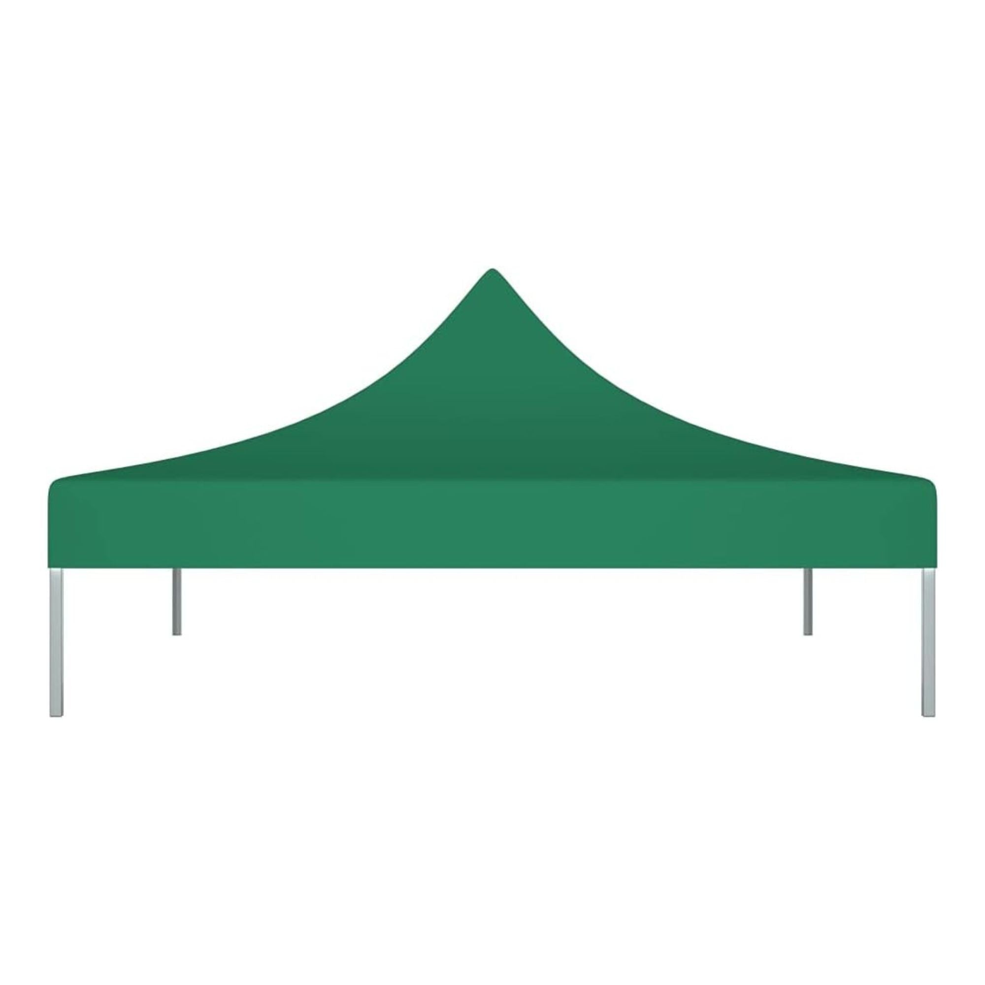 Copertina pentru Pavilion, Acoperis Cort, Pliabil, Copertina Rezistenta 420D, 280 g/m2, Protectie Ideala la Soare si Ploaie, 3 x 3 m, Verde