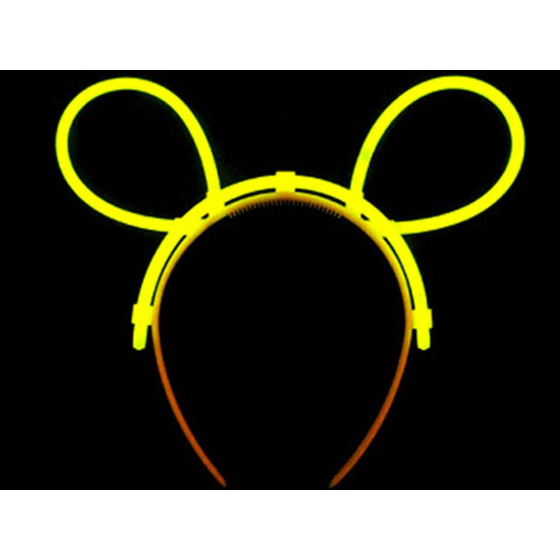 Cordeluta Decorativa, din Plastic, Fluorescenta, Accesoriu Petrecere, Galben