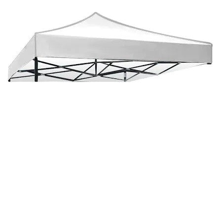 Cort pliabil pentru Evenimente, cadru metalic pentru curte si gradina, 2x2 m, Alb, Flippy
