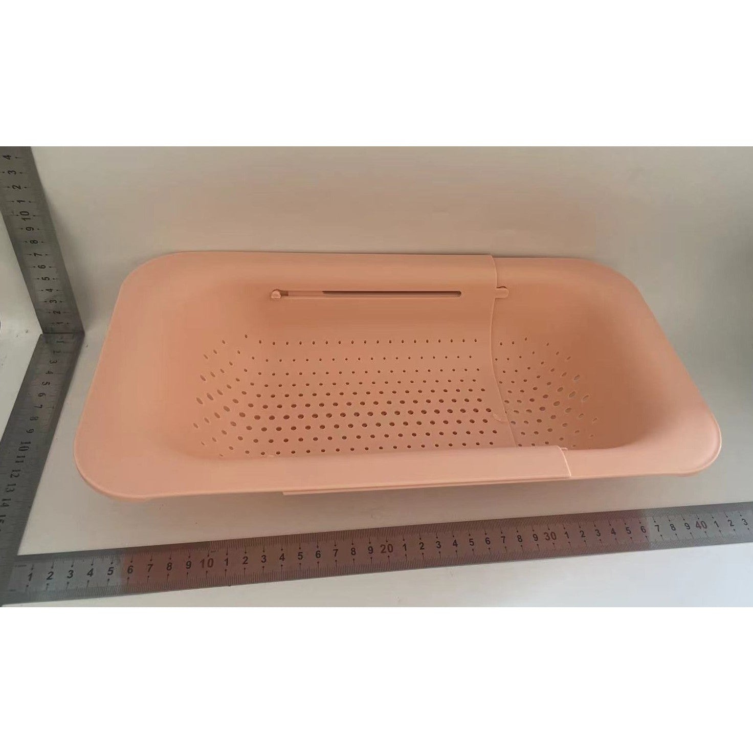 Cos pentru Scurgere Chiuveta de Bucatarie, Plastic, Telescopic, 36x20x5 cm, Roz