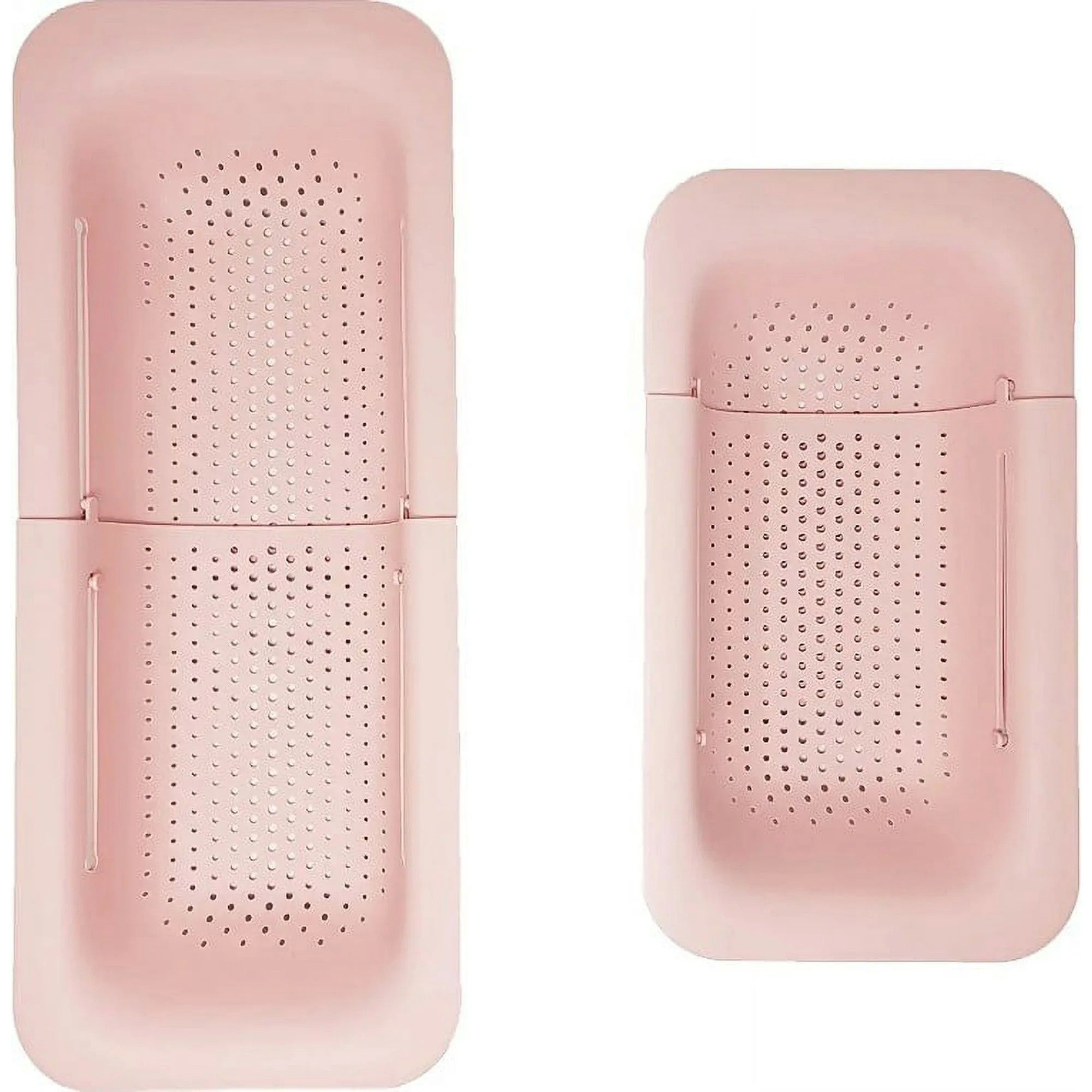 Cos pentru Scurgere Chiuveta de Bucatarie, Plastic, Telescopic, 36x20x5 cm, Roz