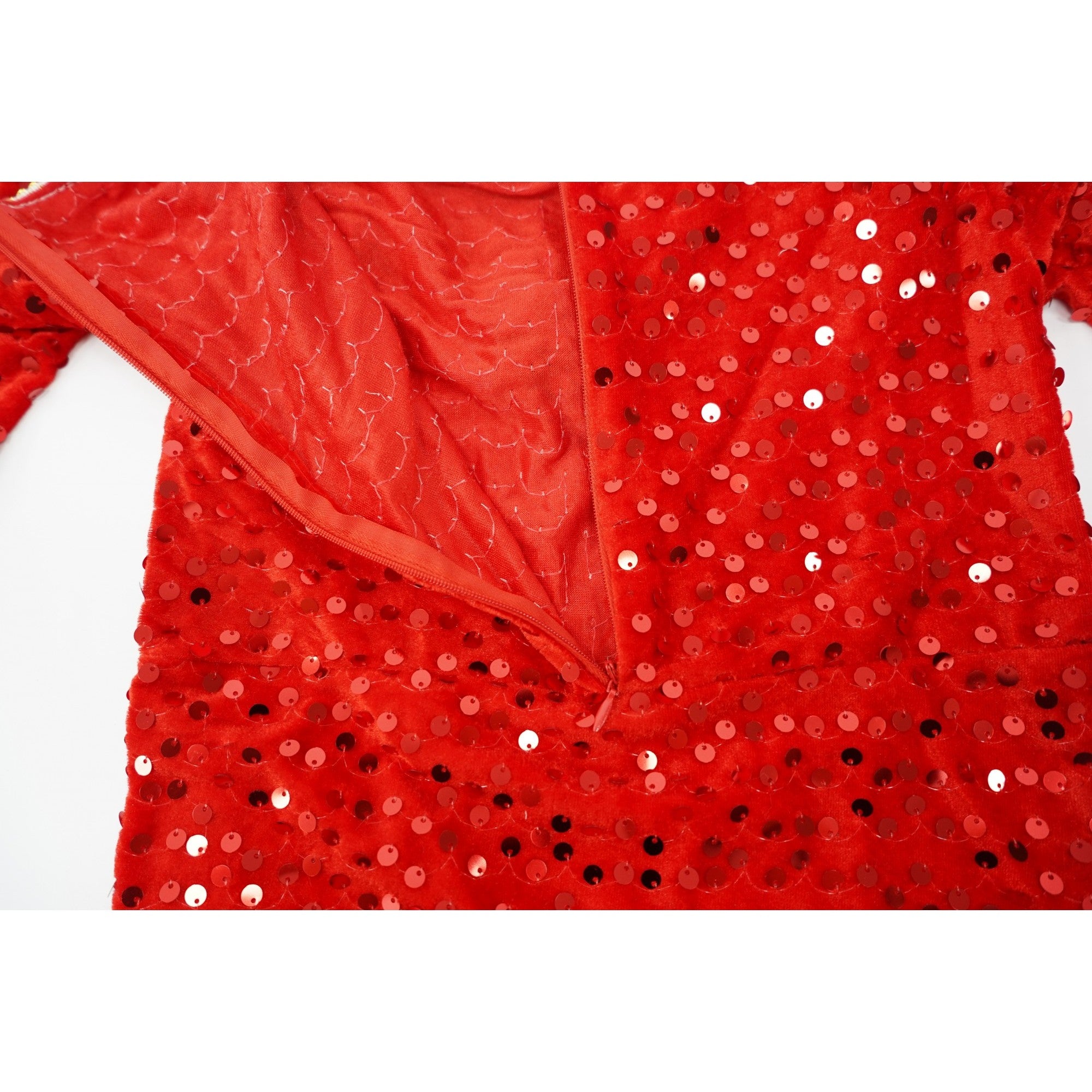 Costum Craciun, Spiridus, rosu, 10 - 13 ani, catifea