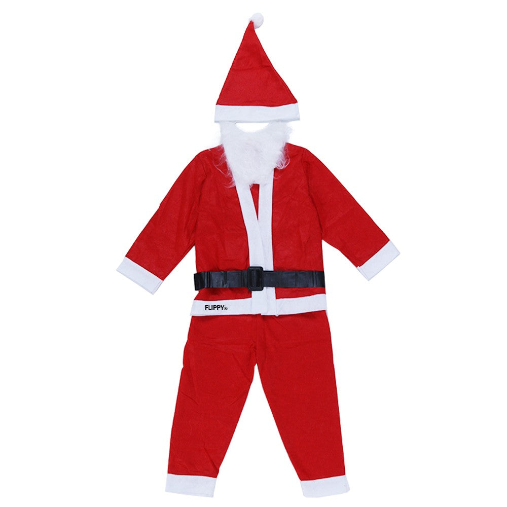 Costum Mos Craciun ® Baiat, 1-3 ani, 5 piese, Polar