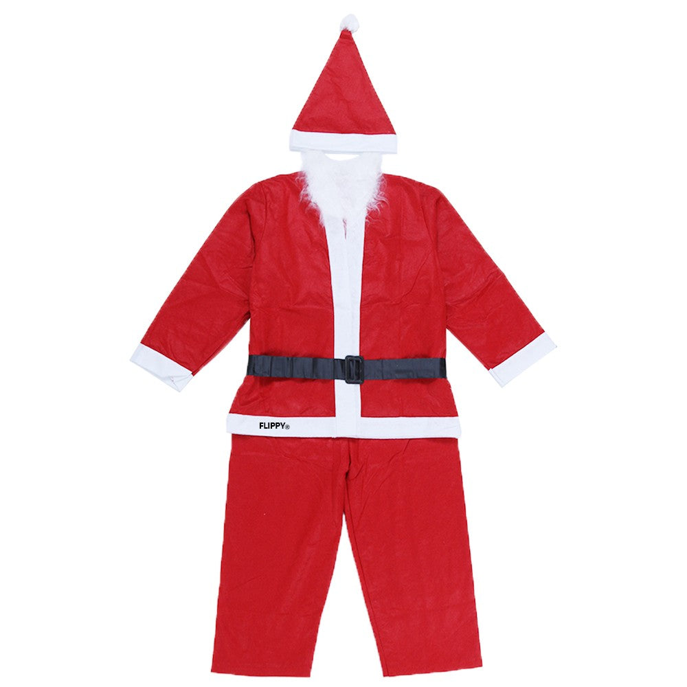 Costum Mos Craciun ® Baiat, 10-12 ani, 5 piese, Polar