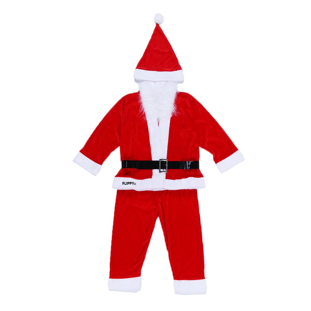 Costum Mos Craciun ® Baiat, 4-6 ani, 5 piese, Catifea