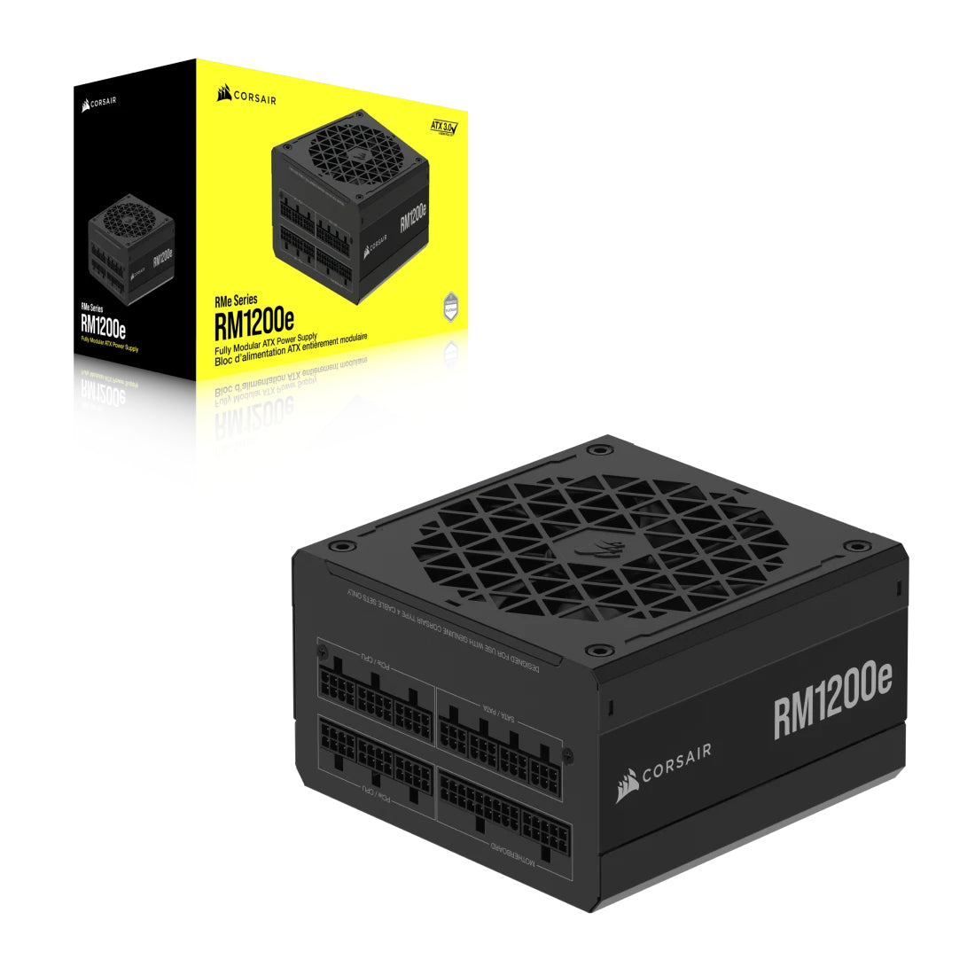 Sursa Corsair RM1200e, 1200W, ATX, 80 PLUS GOLD, Full Modulara, Negru "CP-9020258-EU"
