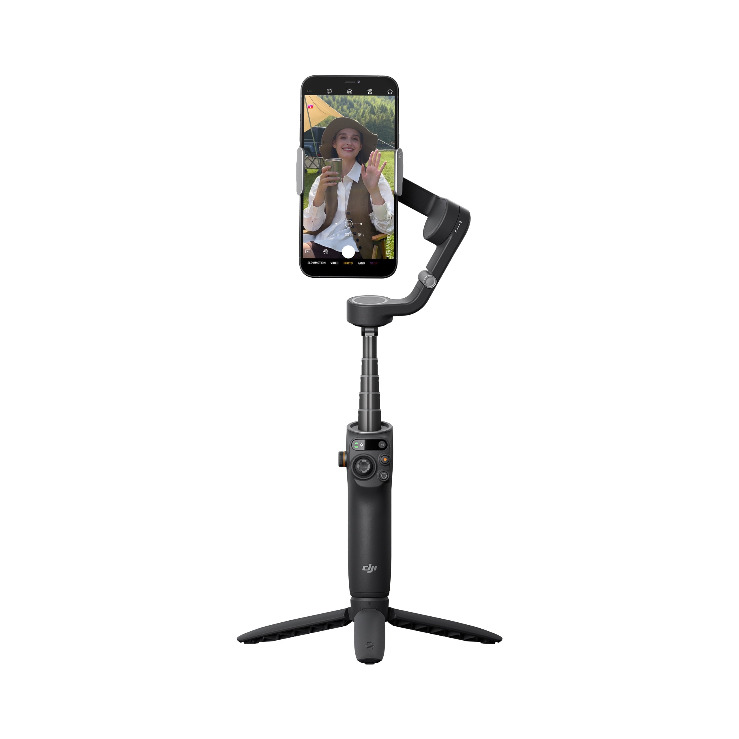 Sistem de stabilizare DJI OM 6, Bluetooth 5.13 axe, autonomie 6h, trepied inclus, negru "CP.OS.00000213.01"