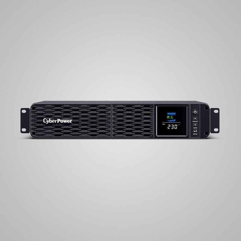 UPS Cyber Power Line Int. cu sin. pura, cu management, Rack 2U, LCD, 1200VA/720W, AVR, 8x IEC, baterie 2x 12V/7Ah, incarcare pana la 8h, USB, 2x RJ45, RS232, slot SNMP, APFC, LCD color, hot-swapp, GreenPower, 