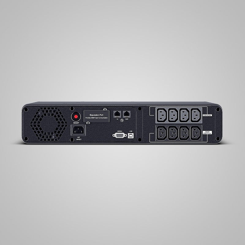 UPS Cyber Power Line Int. cu sin. pura, cu management, Rack 2U, LCD, 1200VA/720W, AVR, 8x IEC, baterie 2x 12V/7Ah, incarcare