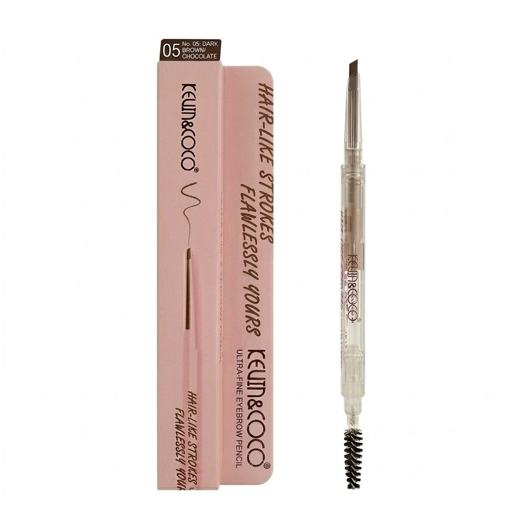Creion de Sprancene cu Perie, Kevin&Coco, 2in1, 1.5 mm, Ciocolata
