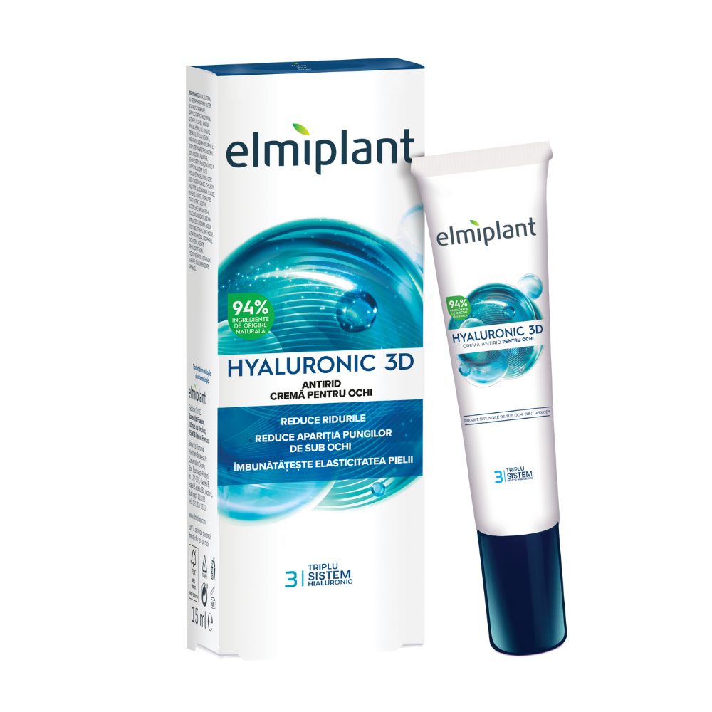 Crema Antirid Pentru Ochi, Elmiplant, Hyaluronic, 15 ml