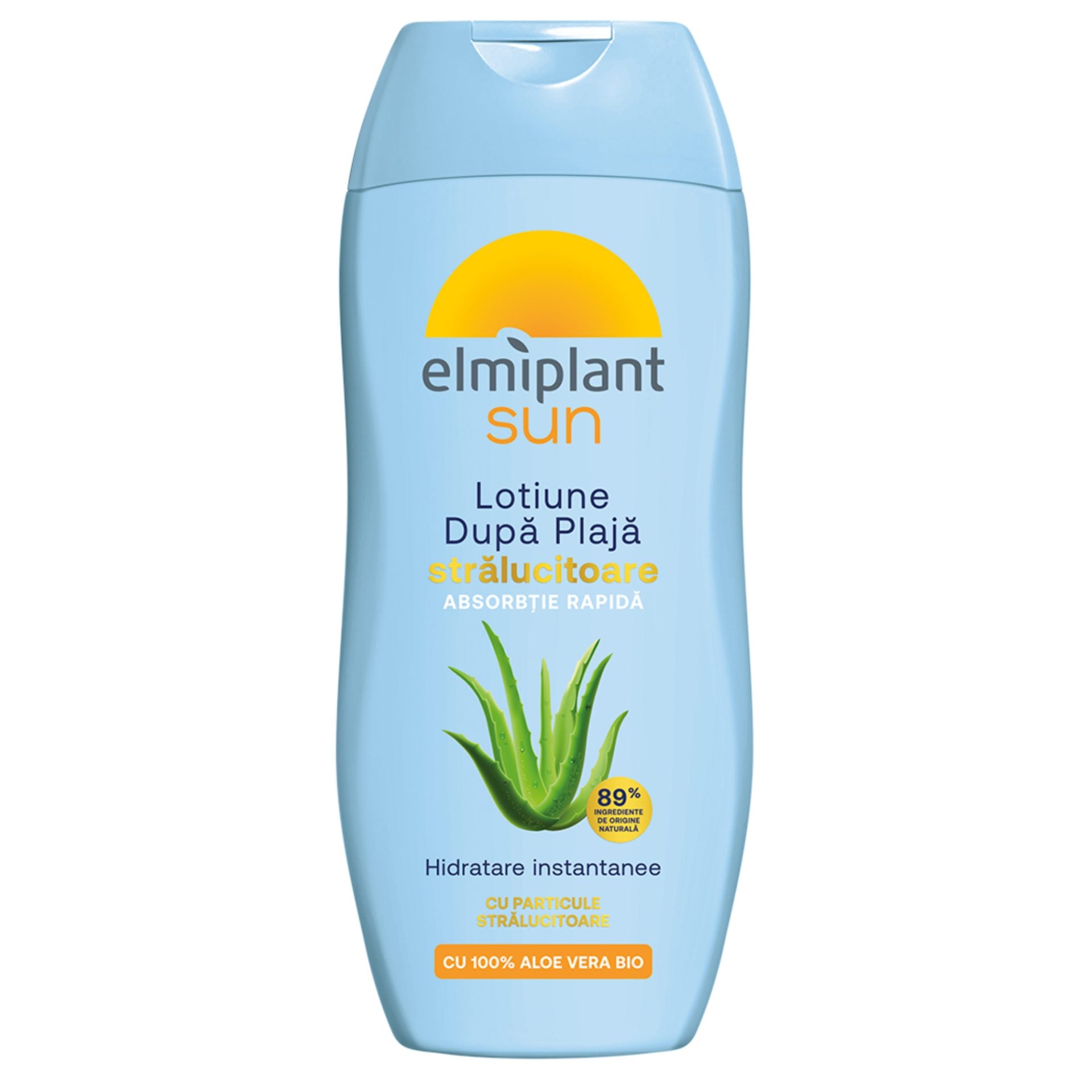 Crema Hidratanta Dupa Plaja, Lapte Hidratant cu Efect Stralucitor, Elmiplant Sun, 200 ml