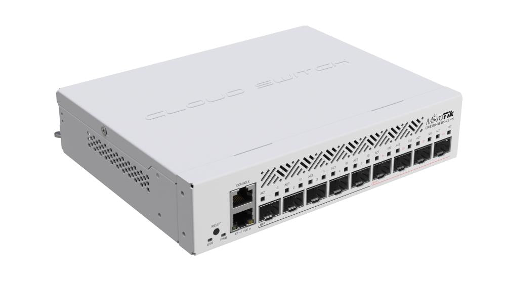NET ROUTER/SWITCH 9PORT/CRS310-1G-5S-4S+IN MIKROTIK, "CRS310-1G-5S-4S+IN"