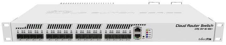 SWITCH Mikrotik, Gigabit x 1, SFP+ x 16, managed, rackabil, "CRS317-1G-16S+RM"