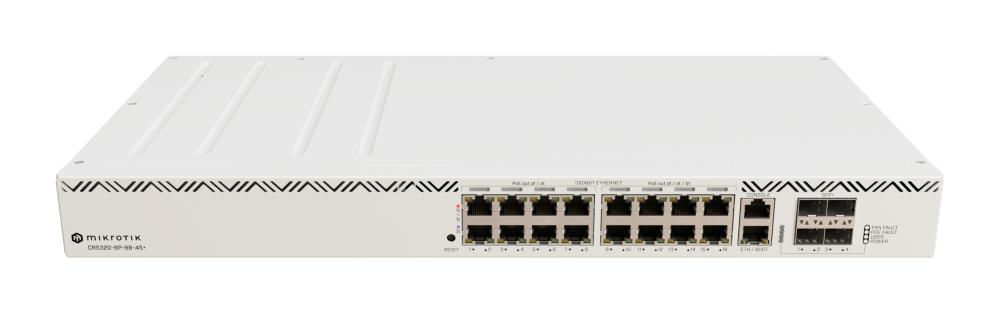 NET SWITCH 18PORT 1000M 4SFP+/CRS320-8P-8B-4S+RM MIKROTIK "CRS320-8P-8B-4S+RM"
