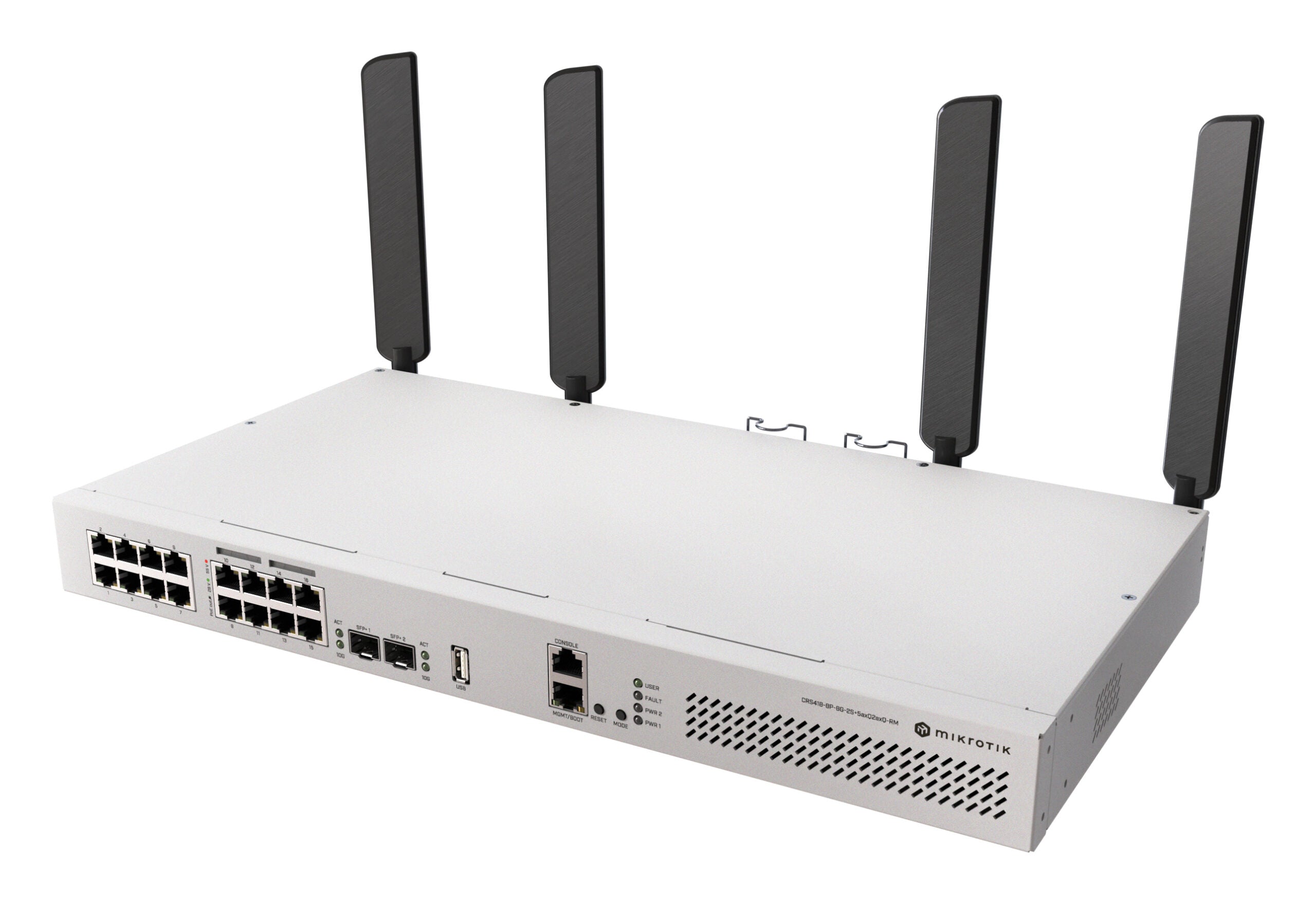 NET ROUTER/SWITCH 16PORT SFP+/S4188P8G2S+5AXQ2AXQRM MIKROTIK "CRS418-8P-8G-2S+5AXQ2AXQ-RM"