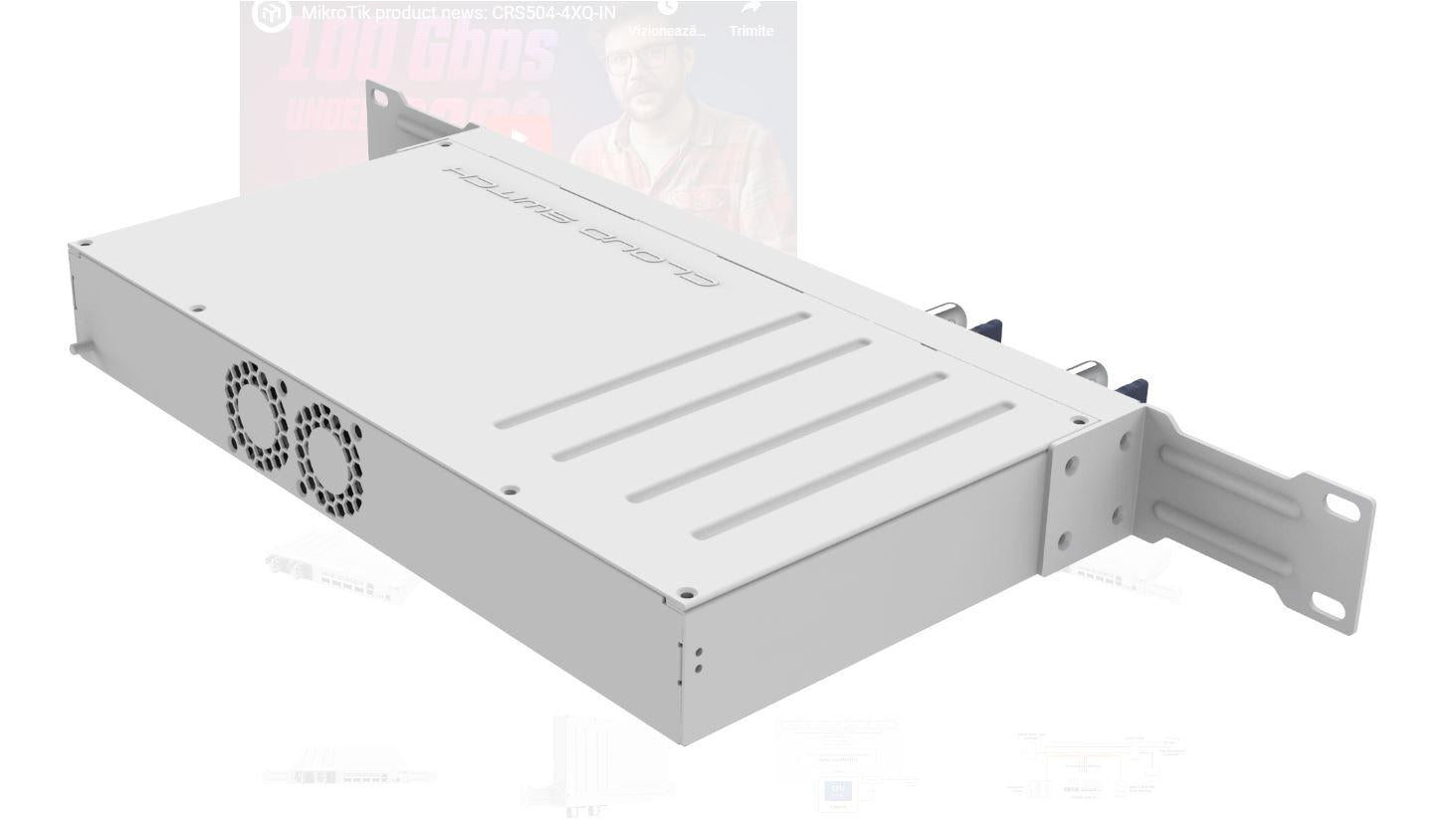 MIKROTIK SWITCH 1XFE 4X 100G CRS504-4XQ "CRS504-4XQ-IN"