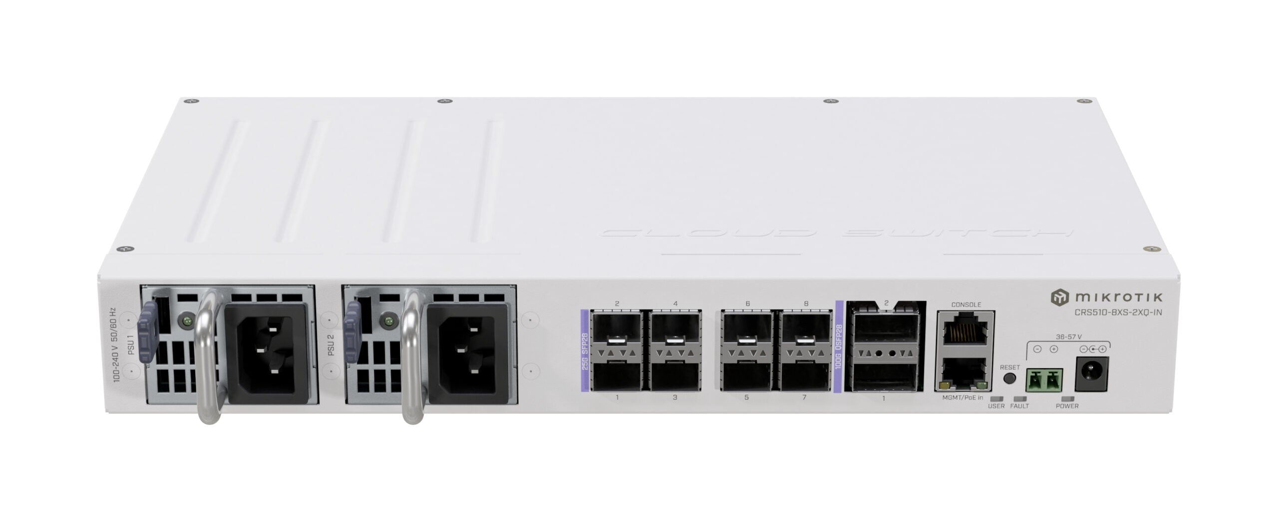 NET ROUTER/SWITCH 8PORT SFP28/CRS510-8XS-2XQ-IN MIKROTIK "CRS510-8XS-2XQ-IN"