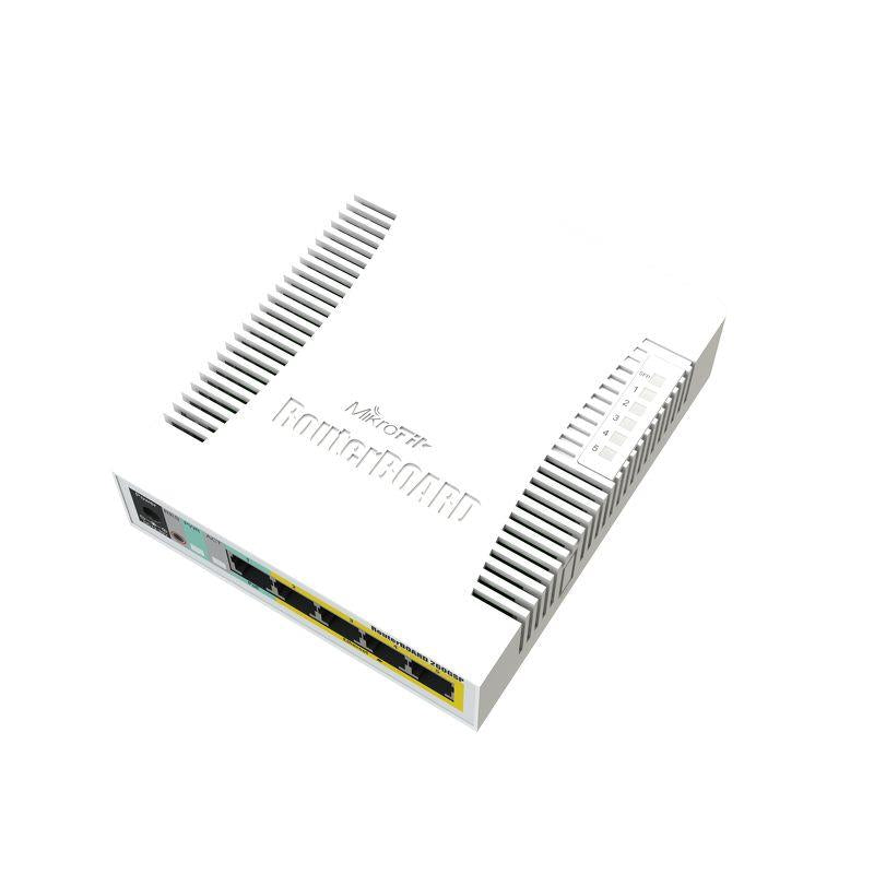 NET SWITCH 5PORT 1000M 1SFP/CSS106-1G-4P-1S MIKROTIK, "CSS106-1G-4P-1S"
