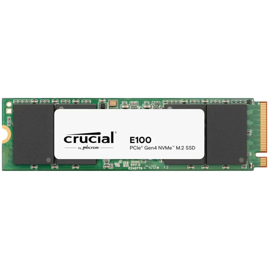 Crucial E100 1TB SSD PCIe 4.0 Gen4 M.2 2280 NVMe, Read/Write: 5000/3000 MB/s "CT1000E100SSD8"