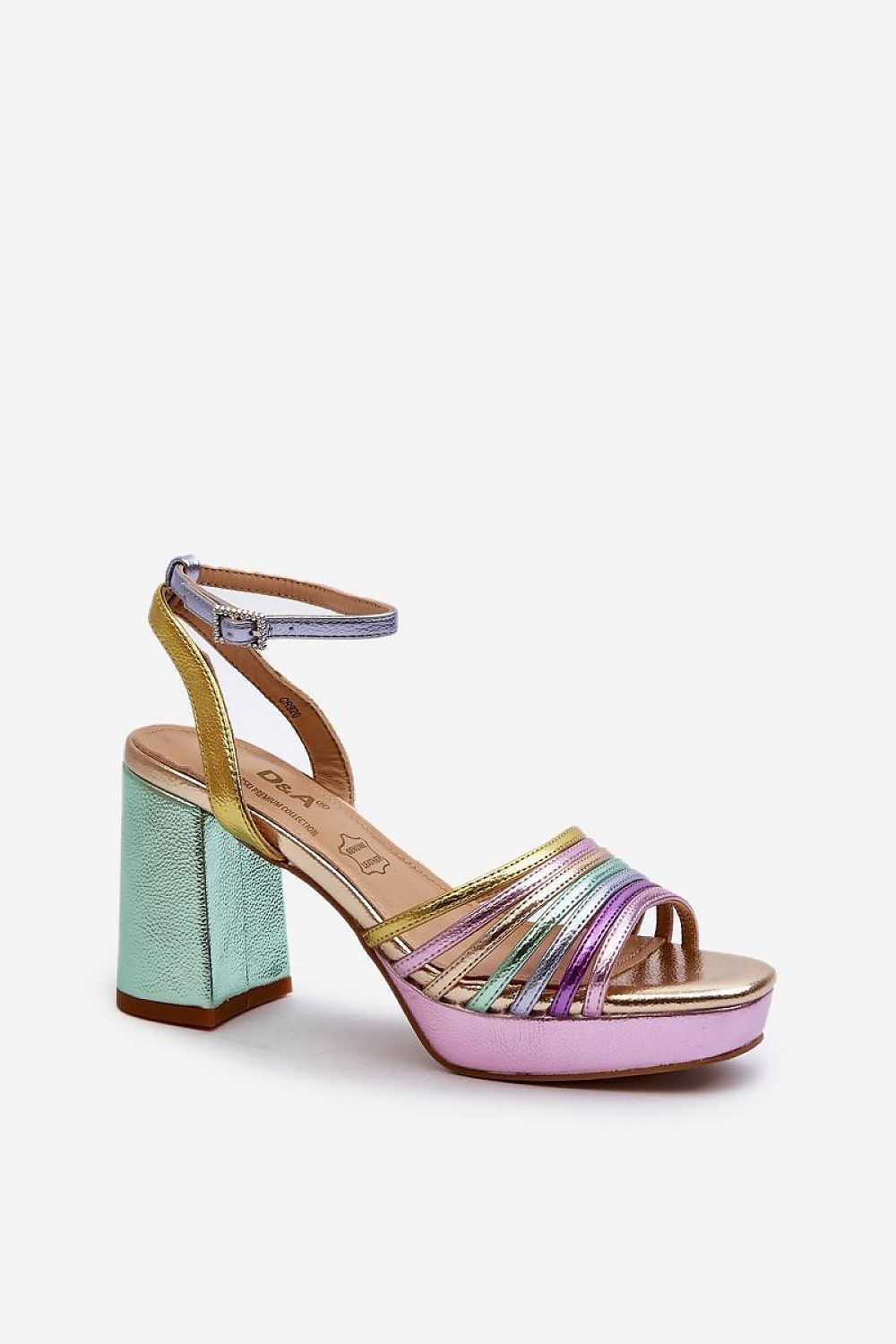  Sandale cu toc model 196965 Step in style 