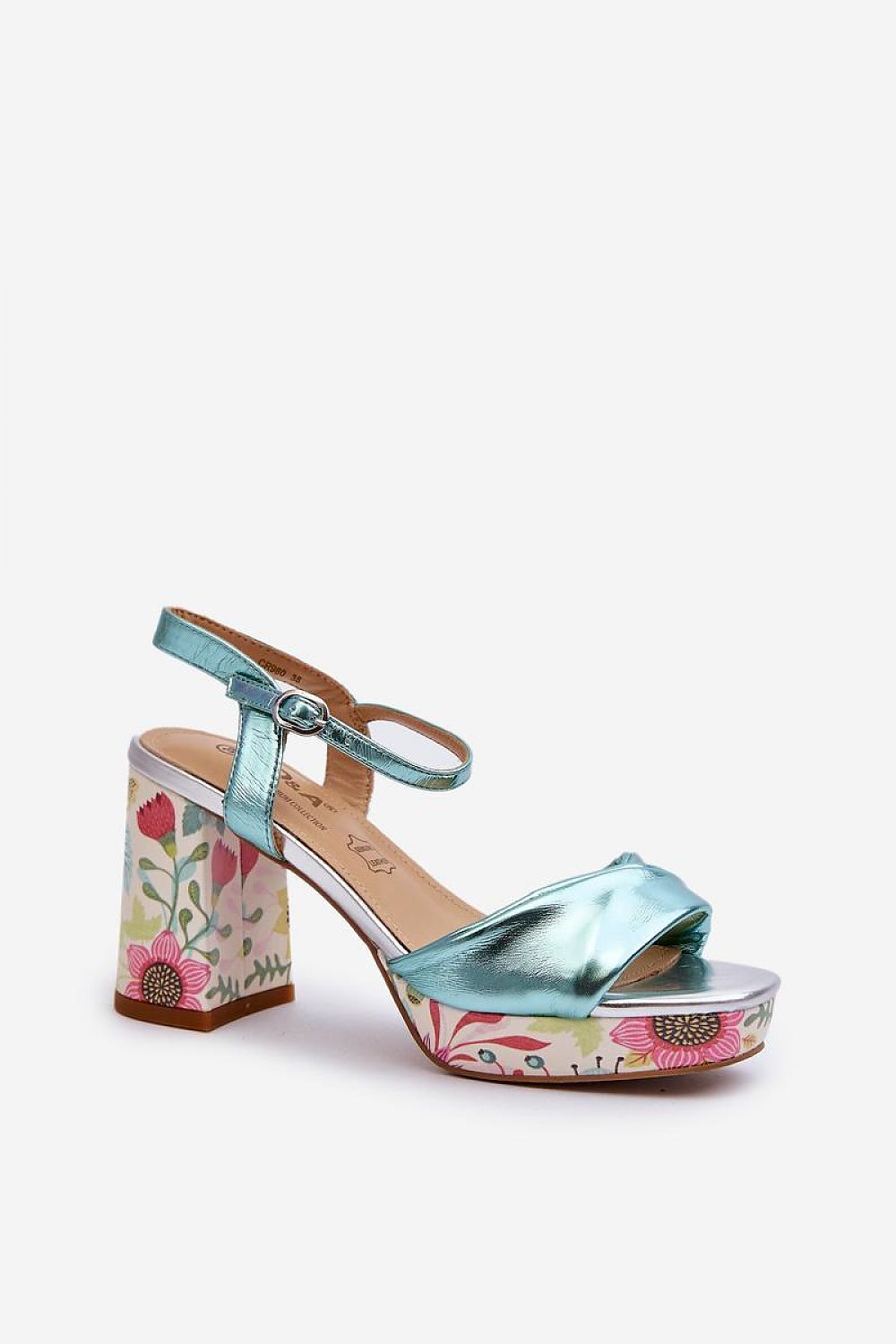  Sandale cu toc model 196970 Step in style 