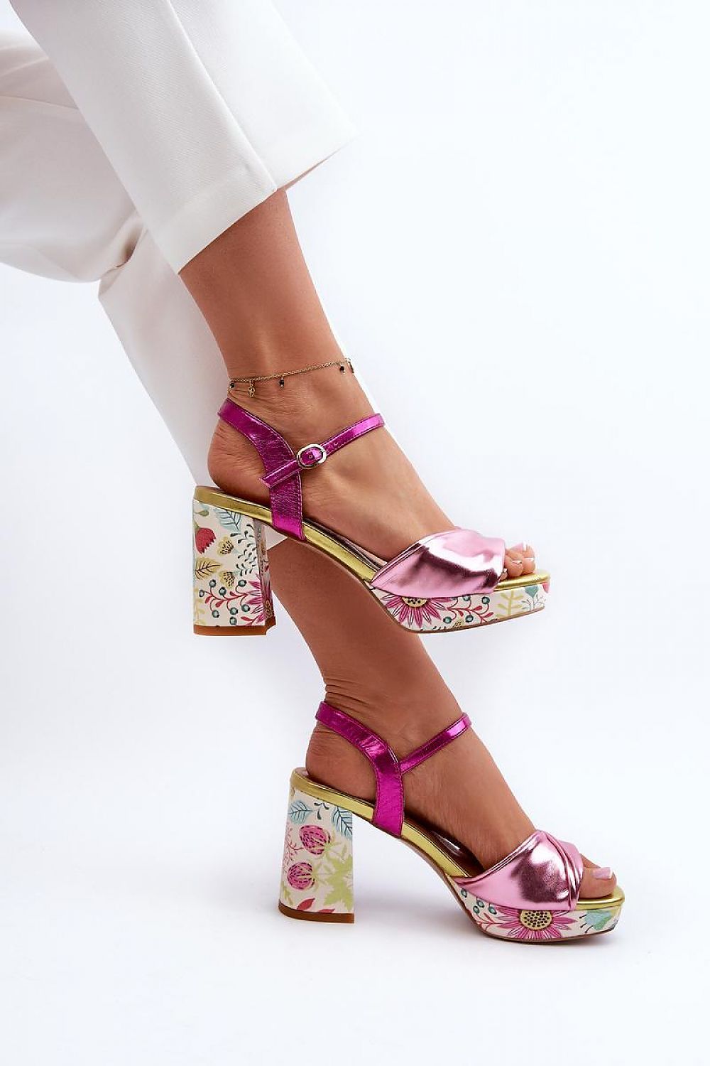 Sandale cu toc model 196971 Step in style 