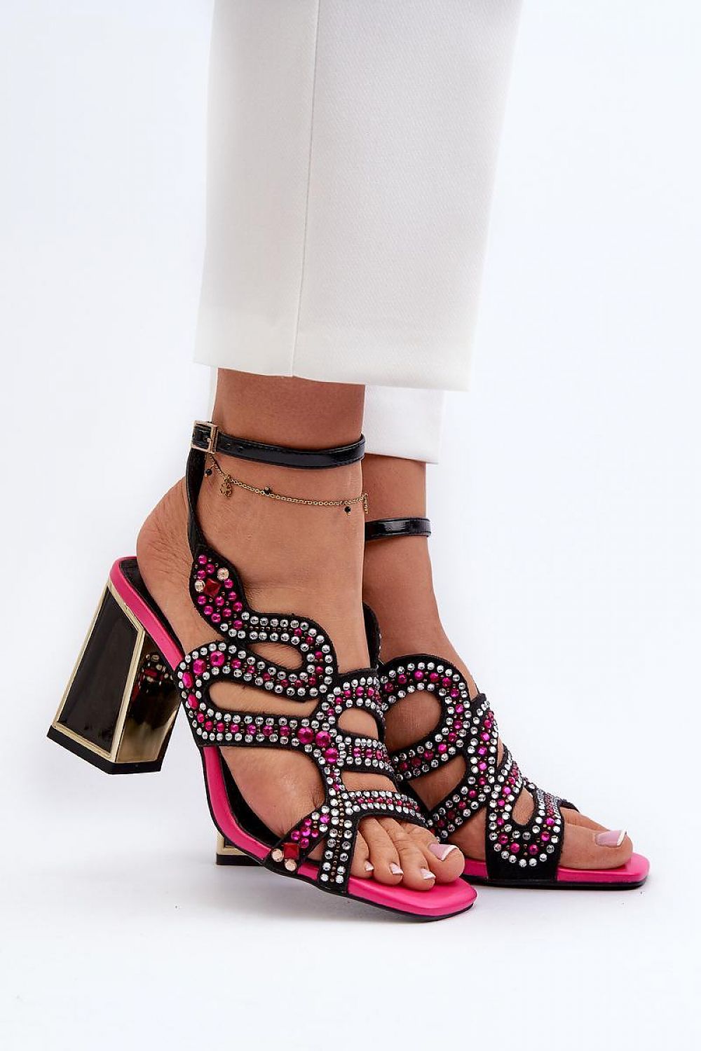  Sandale cu toc model 196972 Step in style 