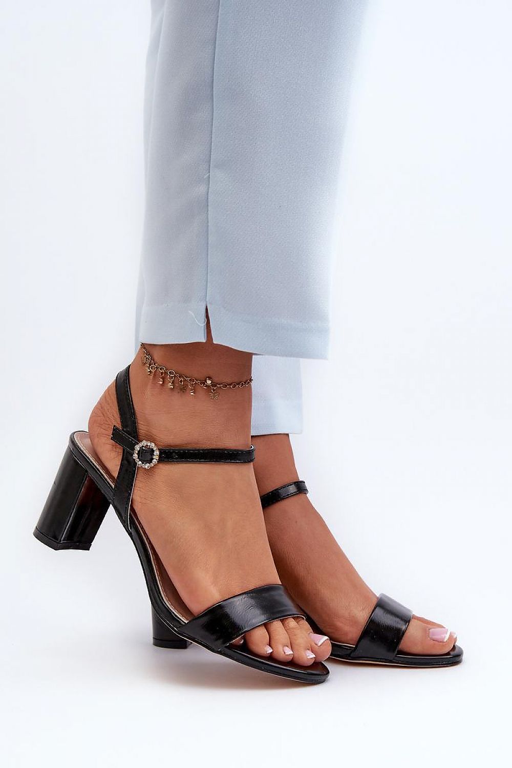  Sandale cu toc model 197084 Step in style 