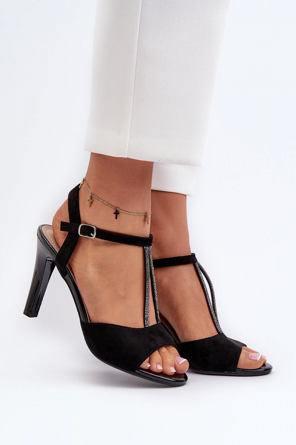  Sandale cu toc model 197092 Step in style 