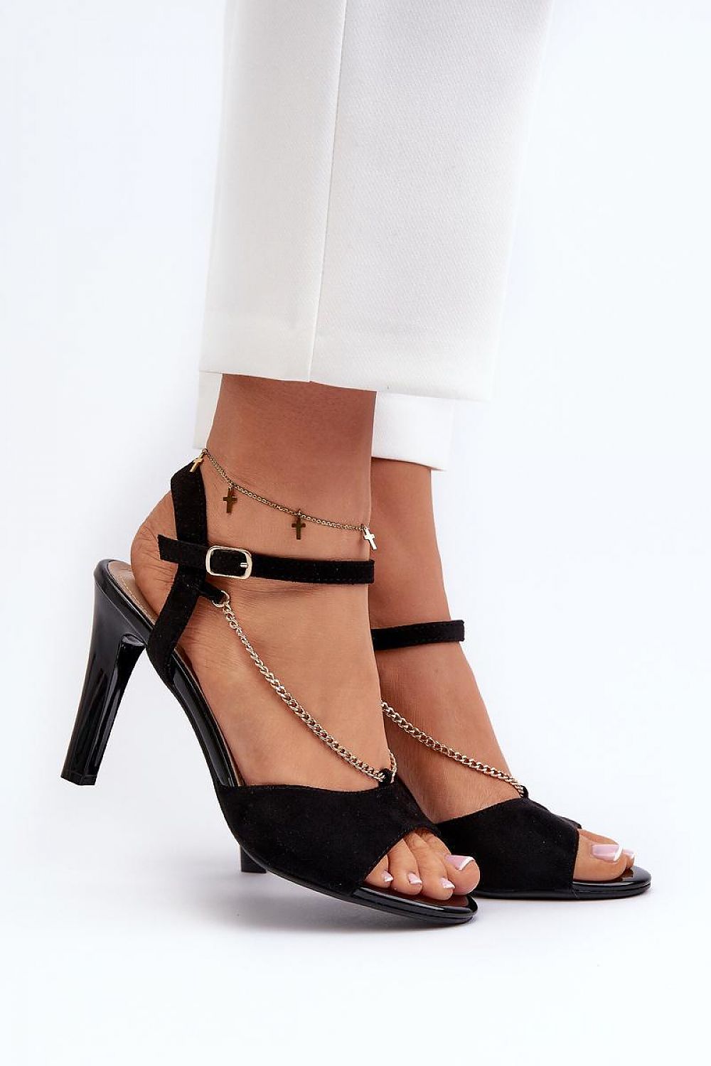  Sandale cu toc model 197093 Step in style 